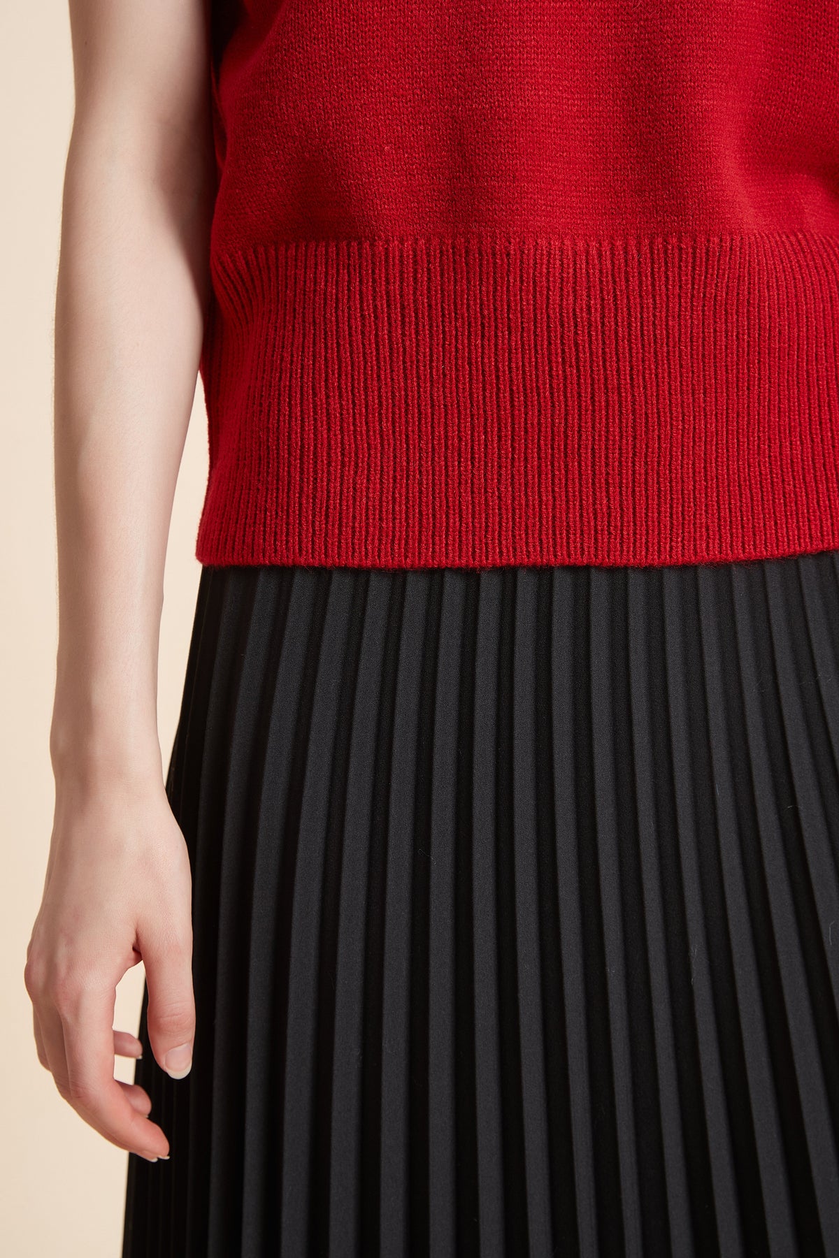 Sleeveless High Neck Top