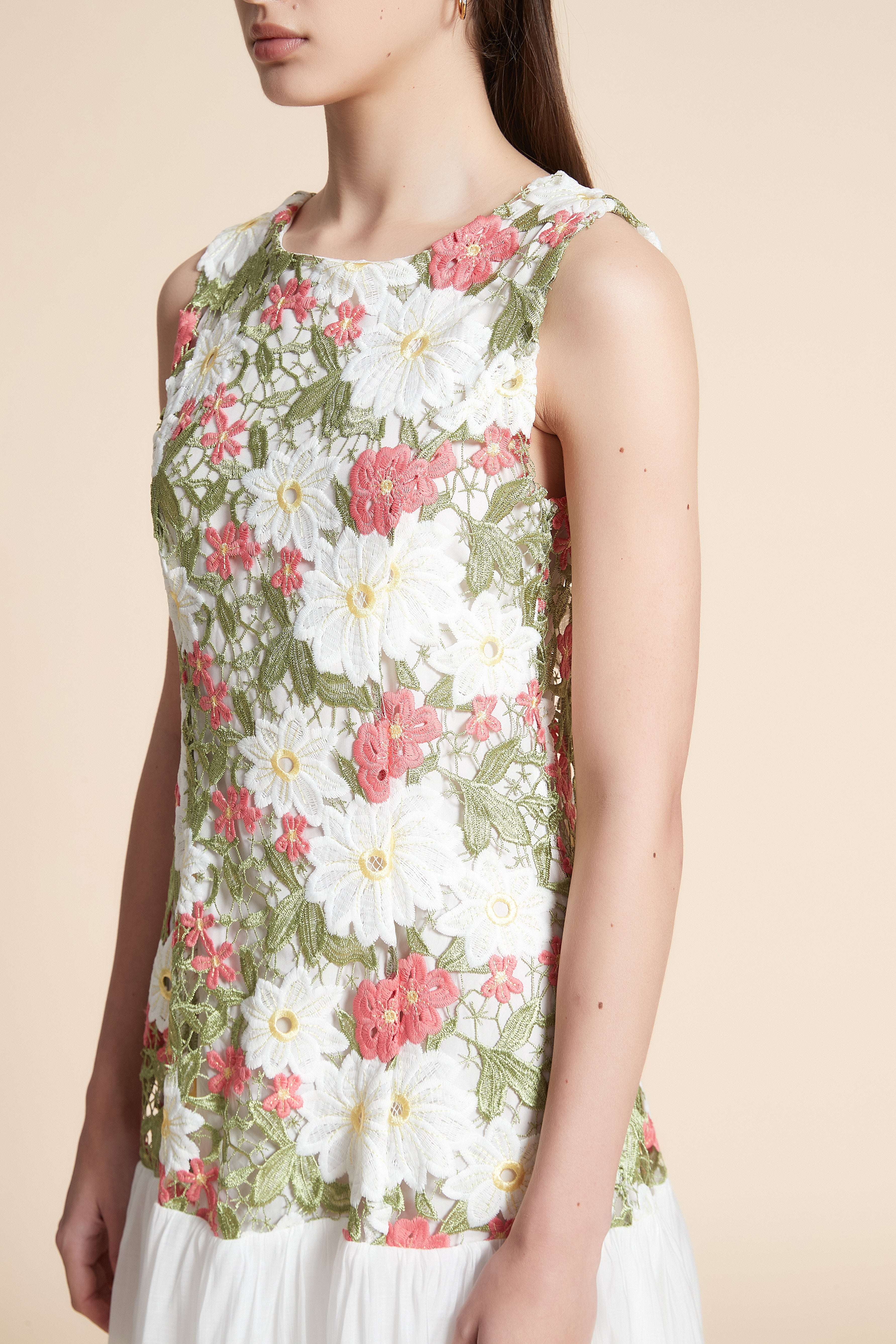 Sleeveless Printed Midi Dress