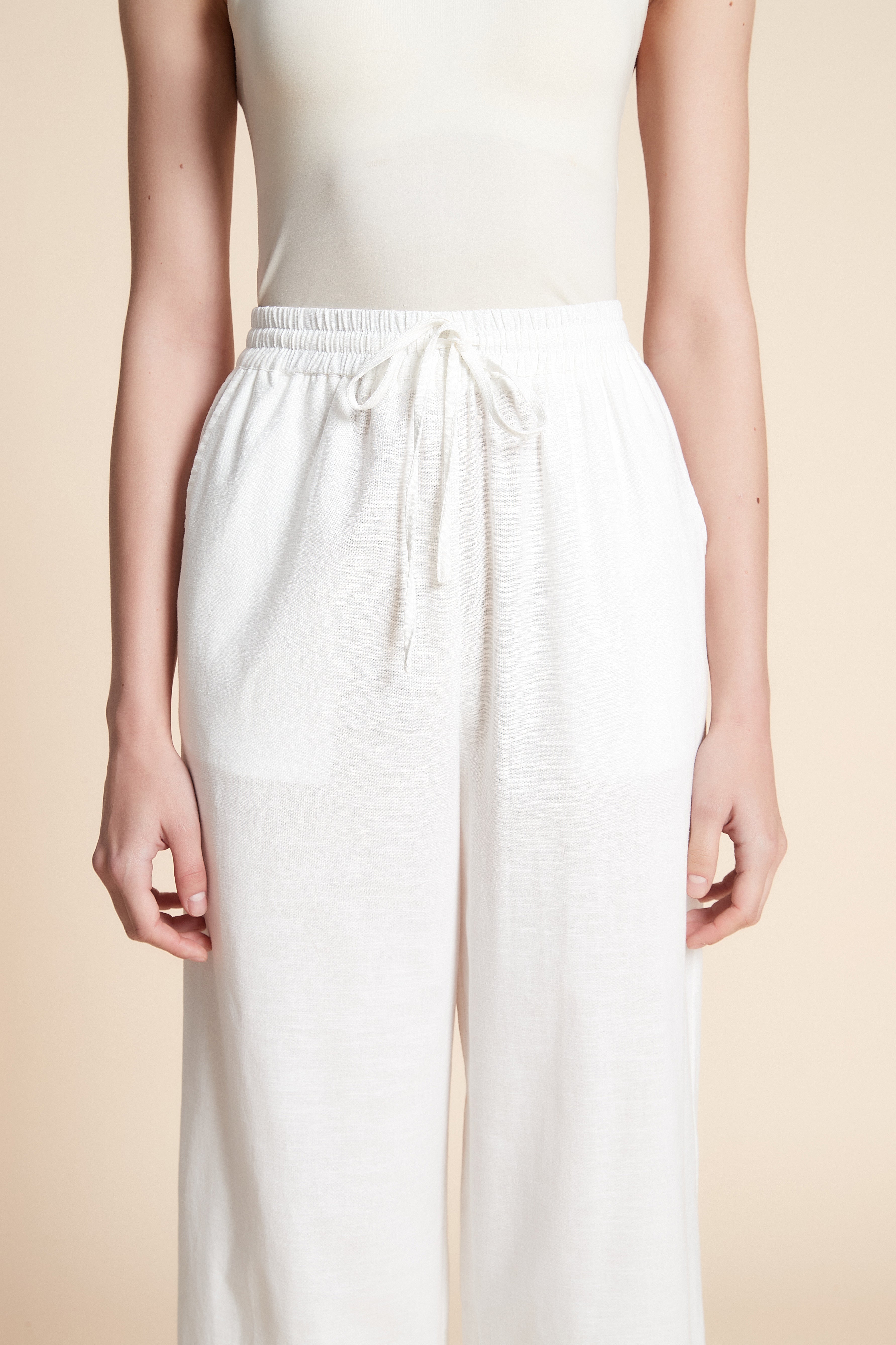 Wide Plain Long Pants