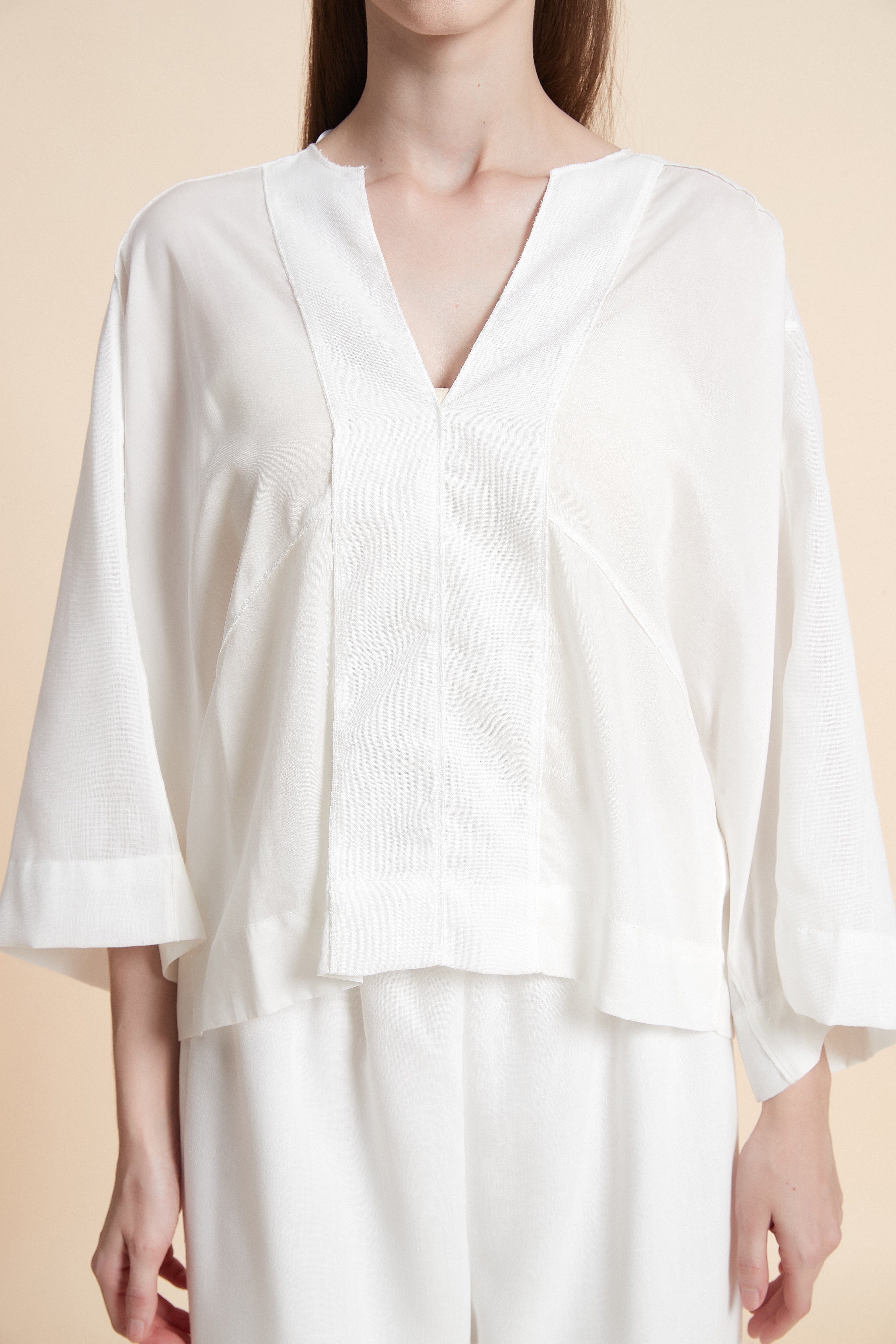 Relaxed V-Neck House Top