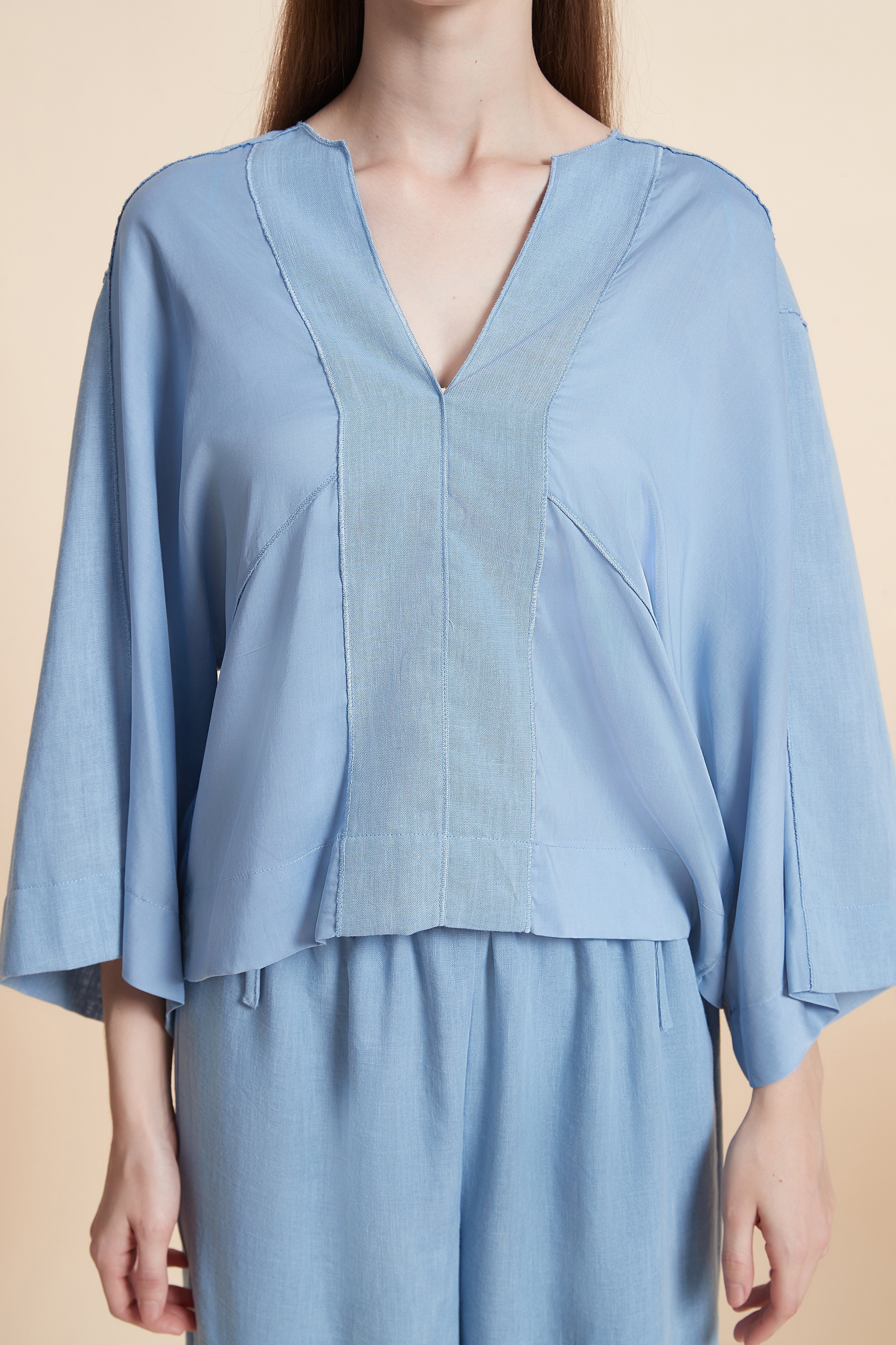Relaxed V-Neck House Top