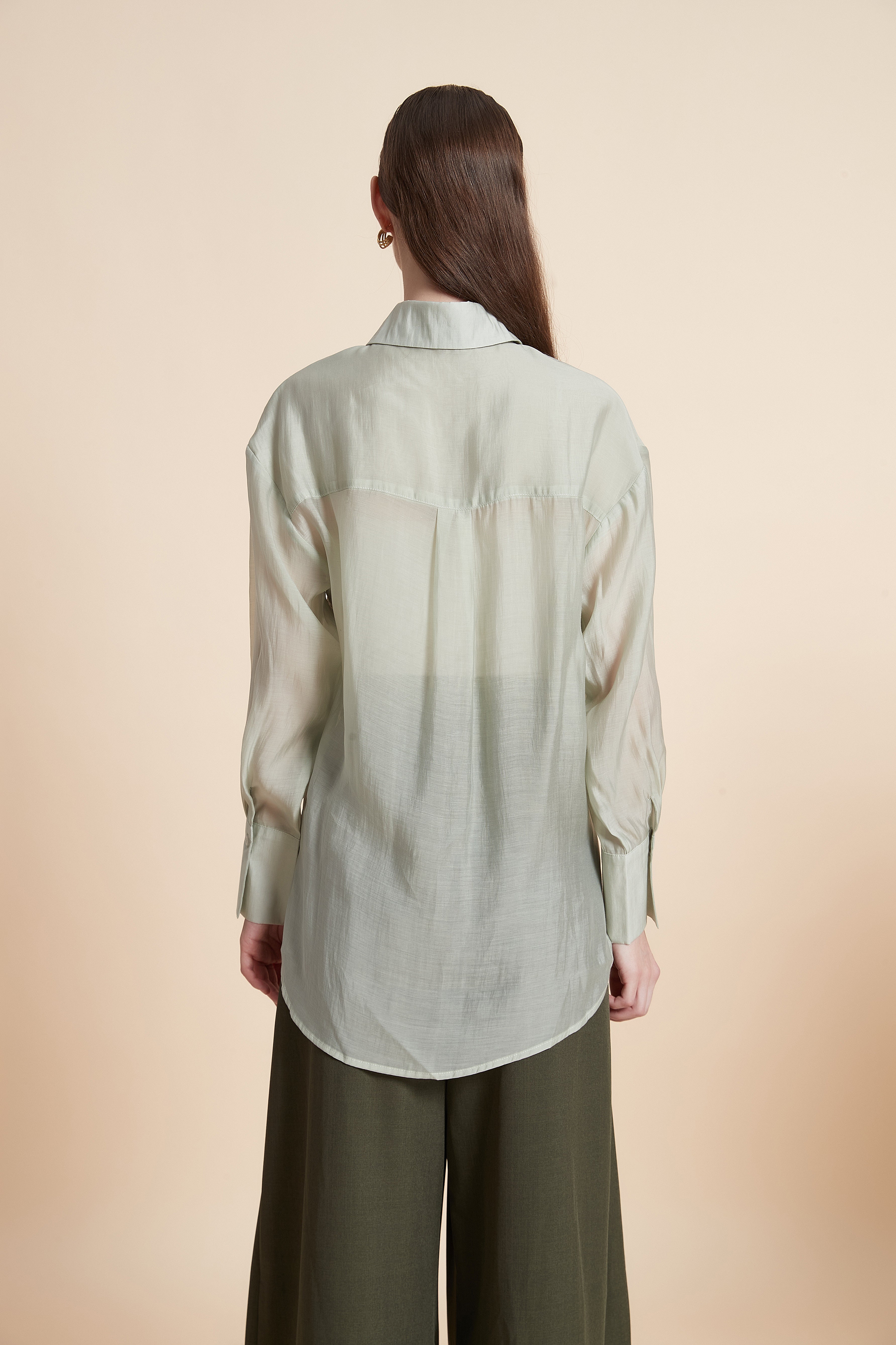 Placement floral button-up shirt