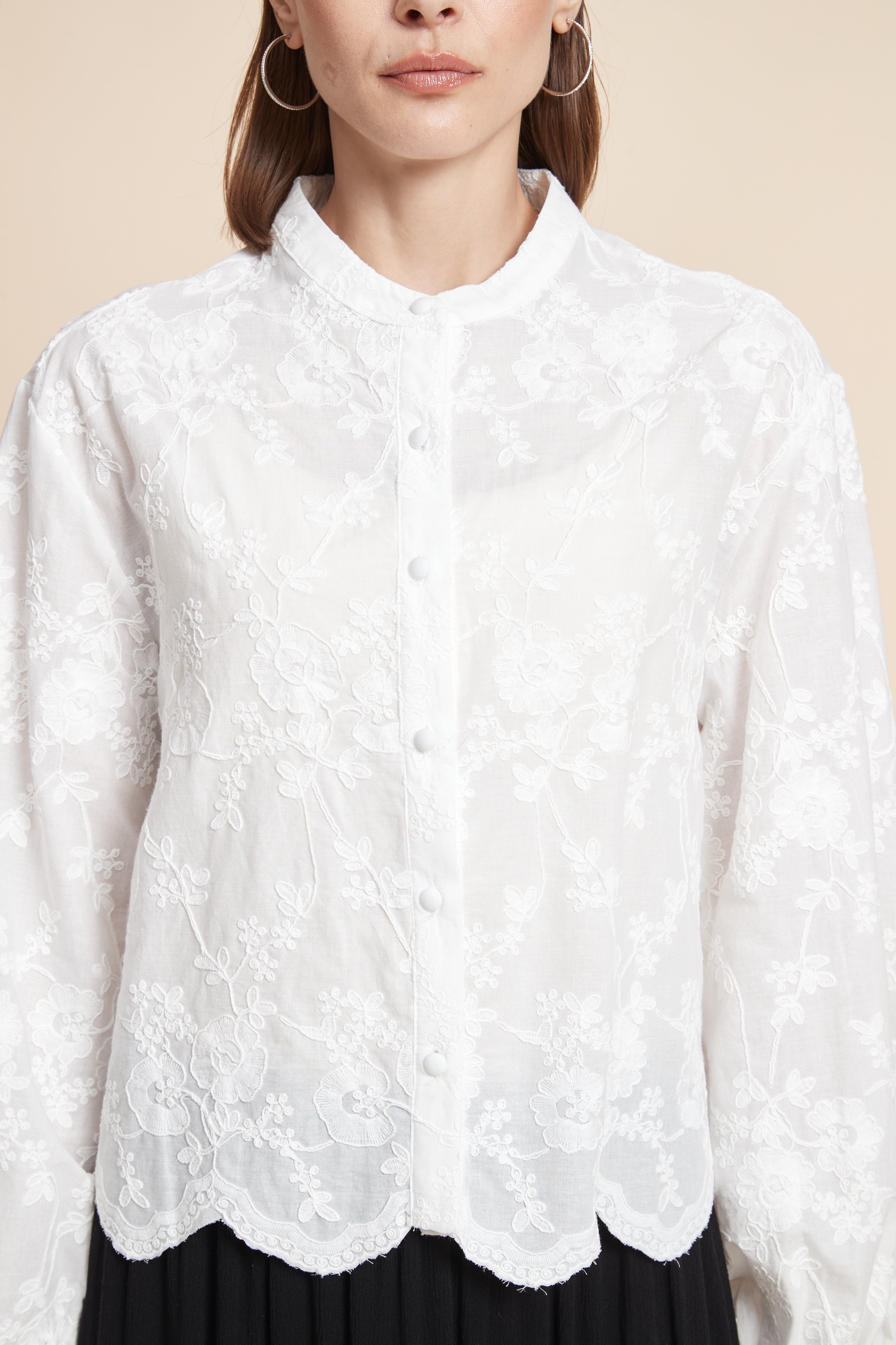 Long-Sleeved Patterned Shirt