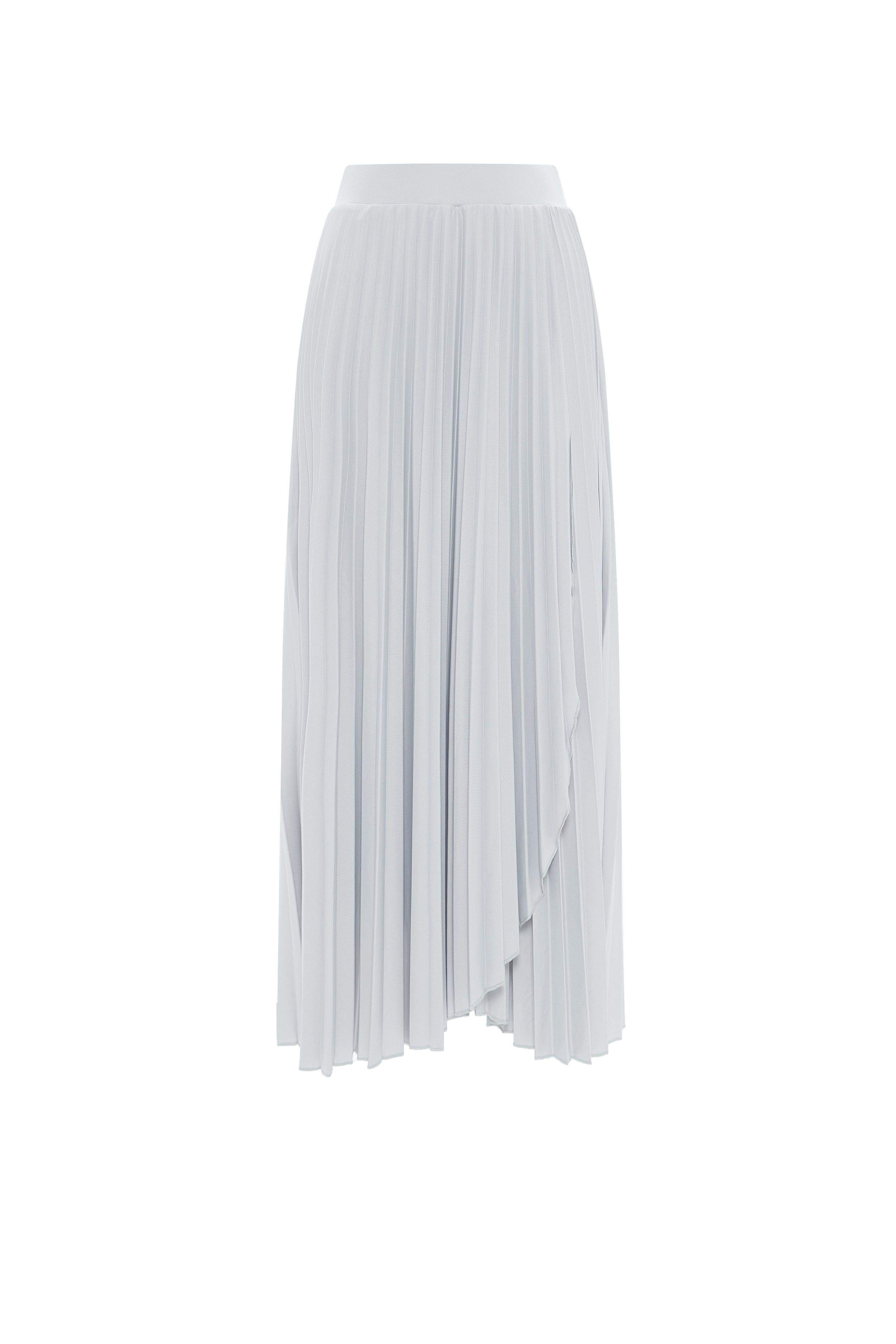 Ribbed maxi wrap skirt