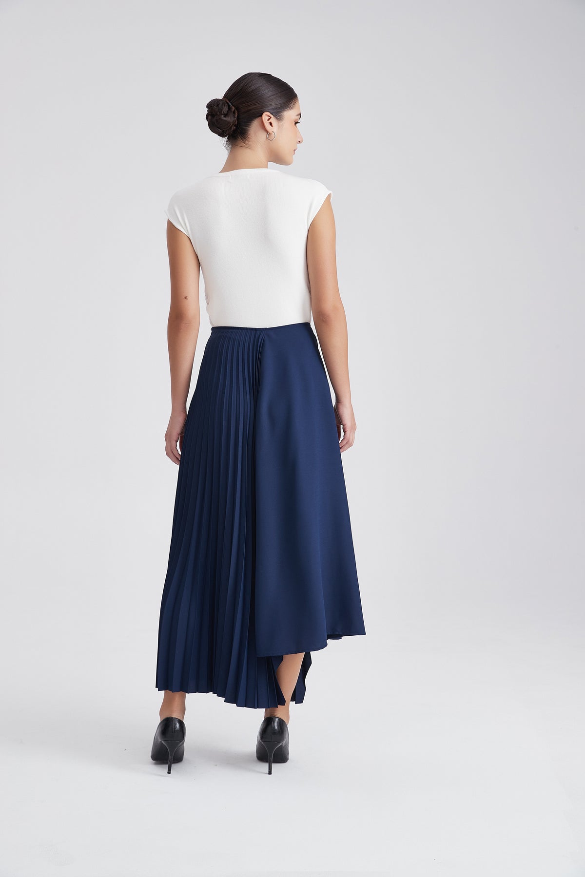 Long Pleated Skirt