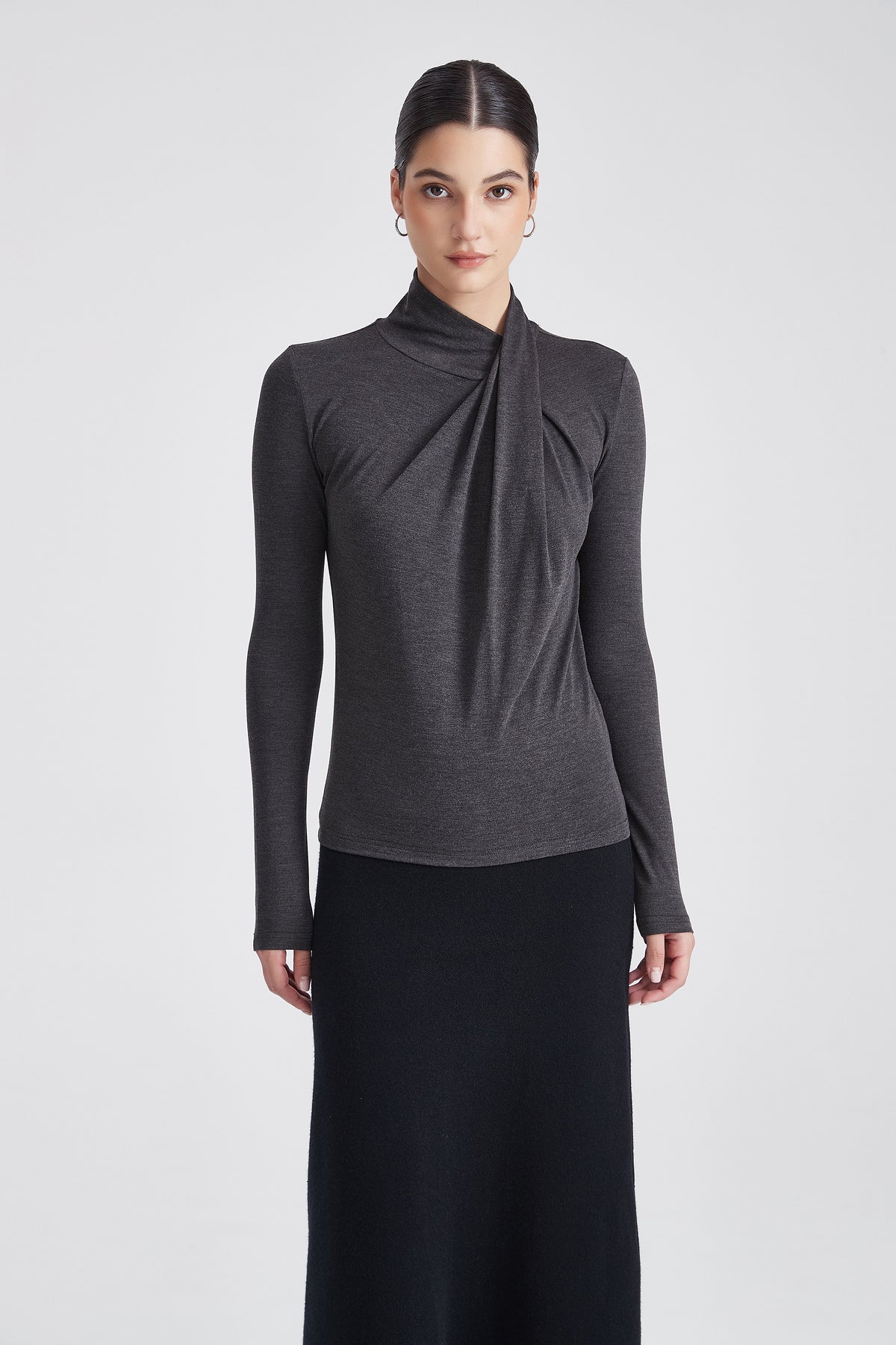 Plain Long-Sleeve Top