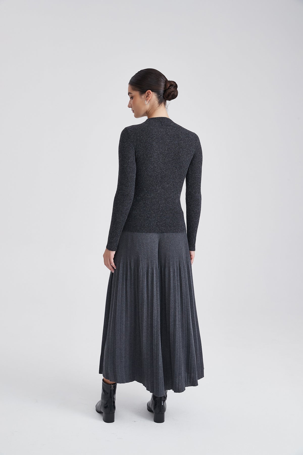 Winter High-Neck Top with Long Sleeves