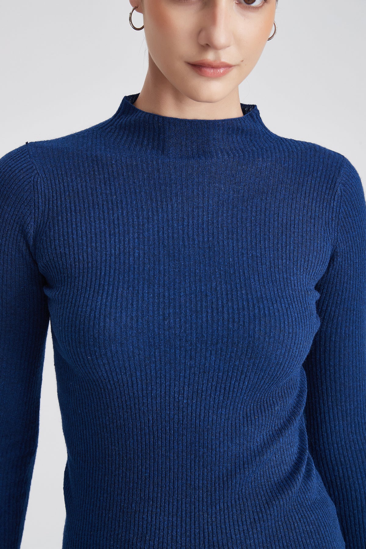 Winter High-Neck Top with Long Sleeves