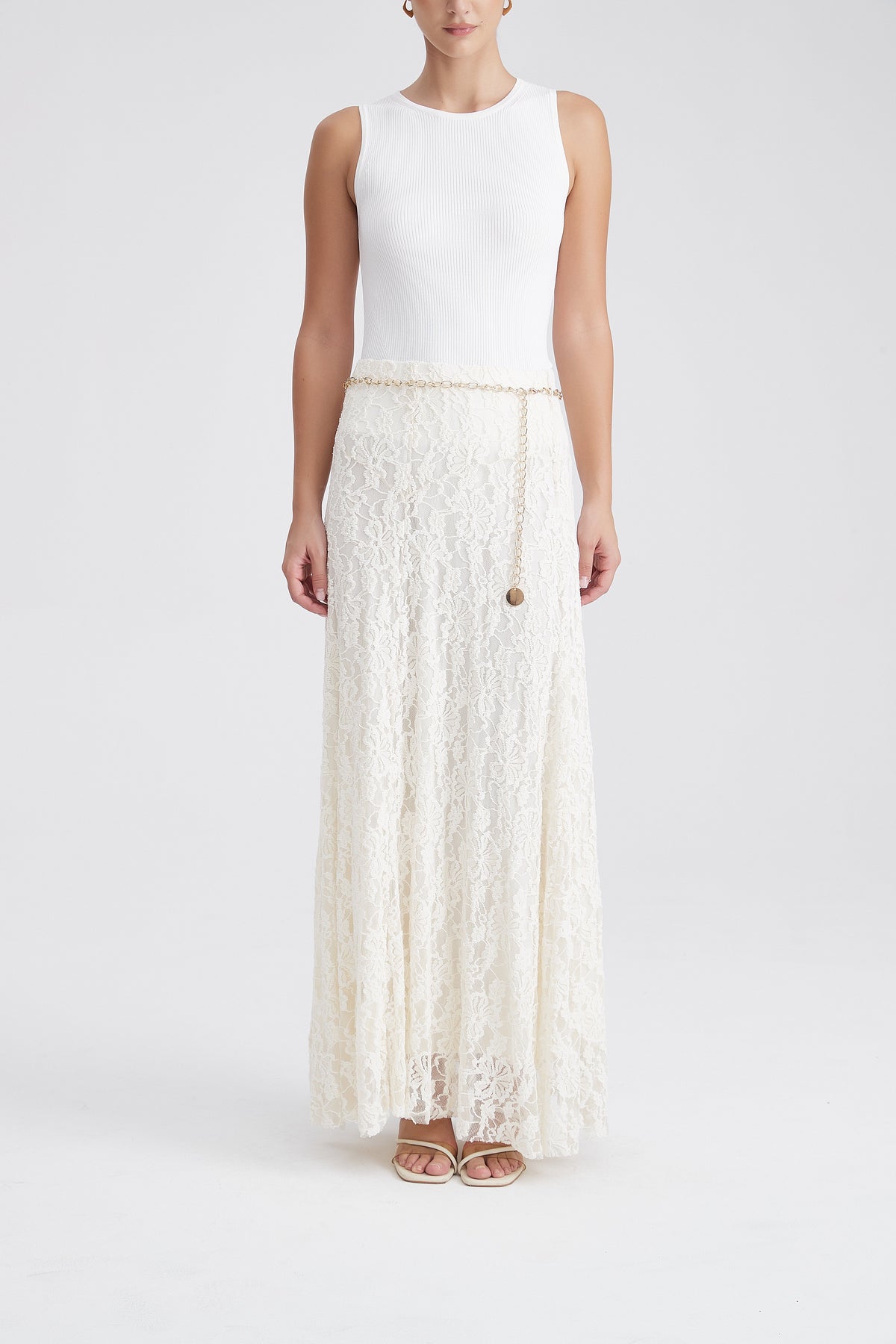 Long Lace Skirt