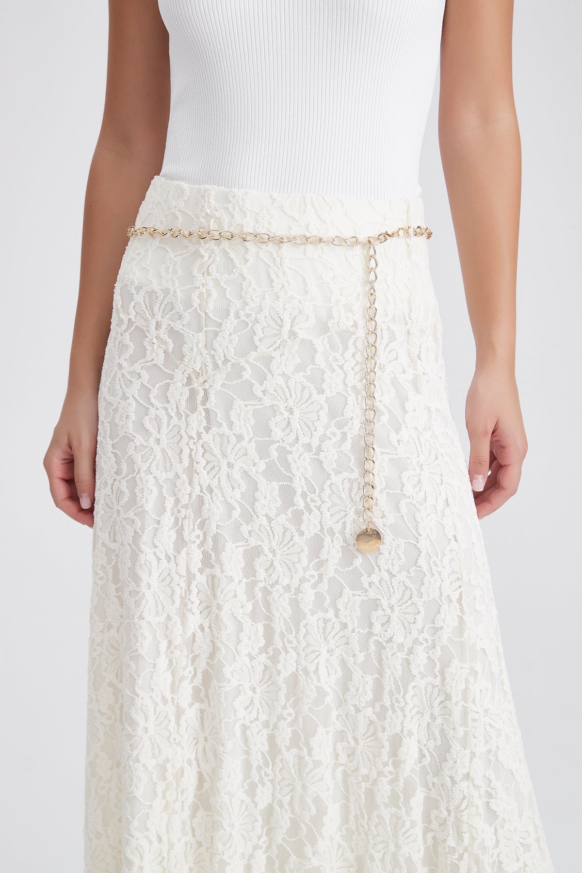 Long Lace Skirt