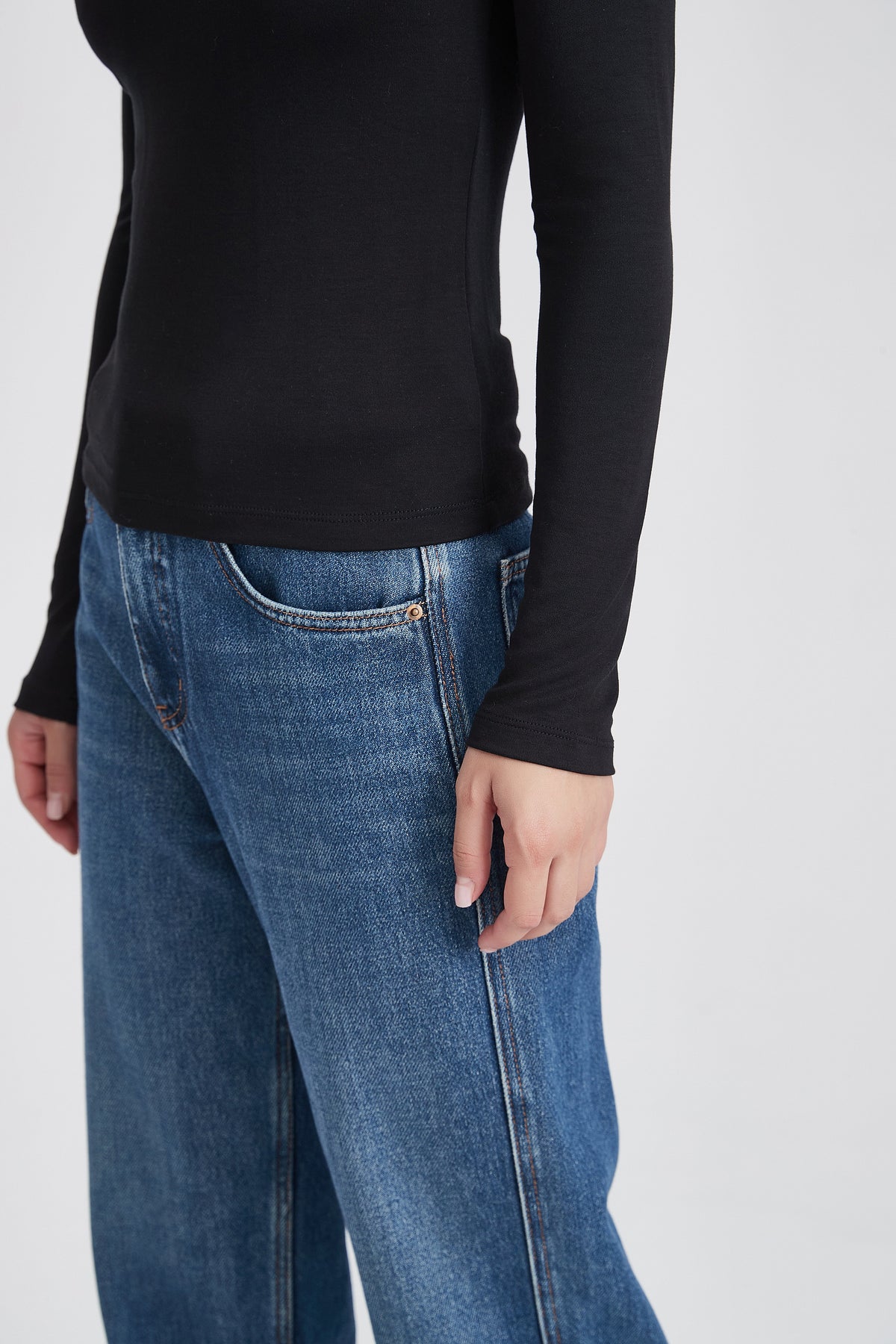 Plain Long Sleeve Top