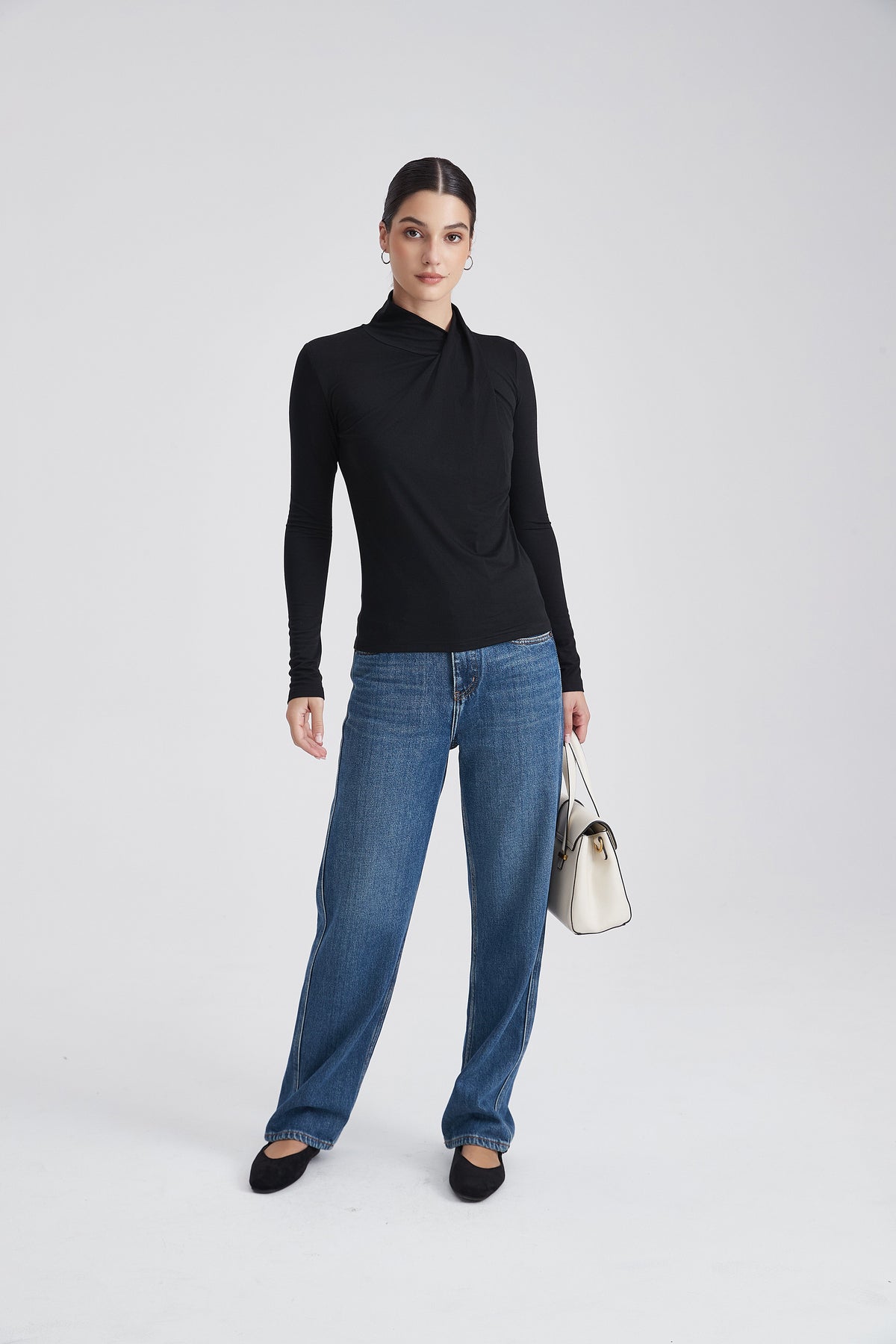 Plain Long-Sleeve Top