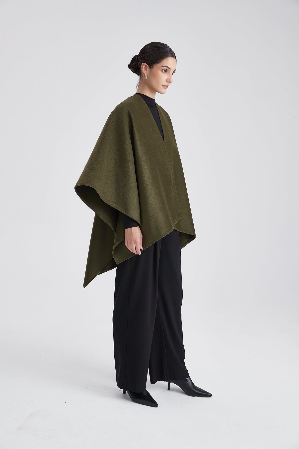 Short Plain Poncho