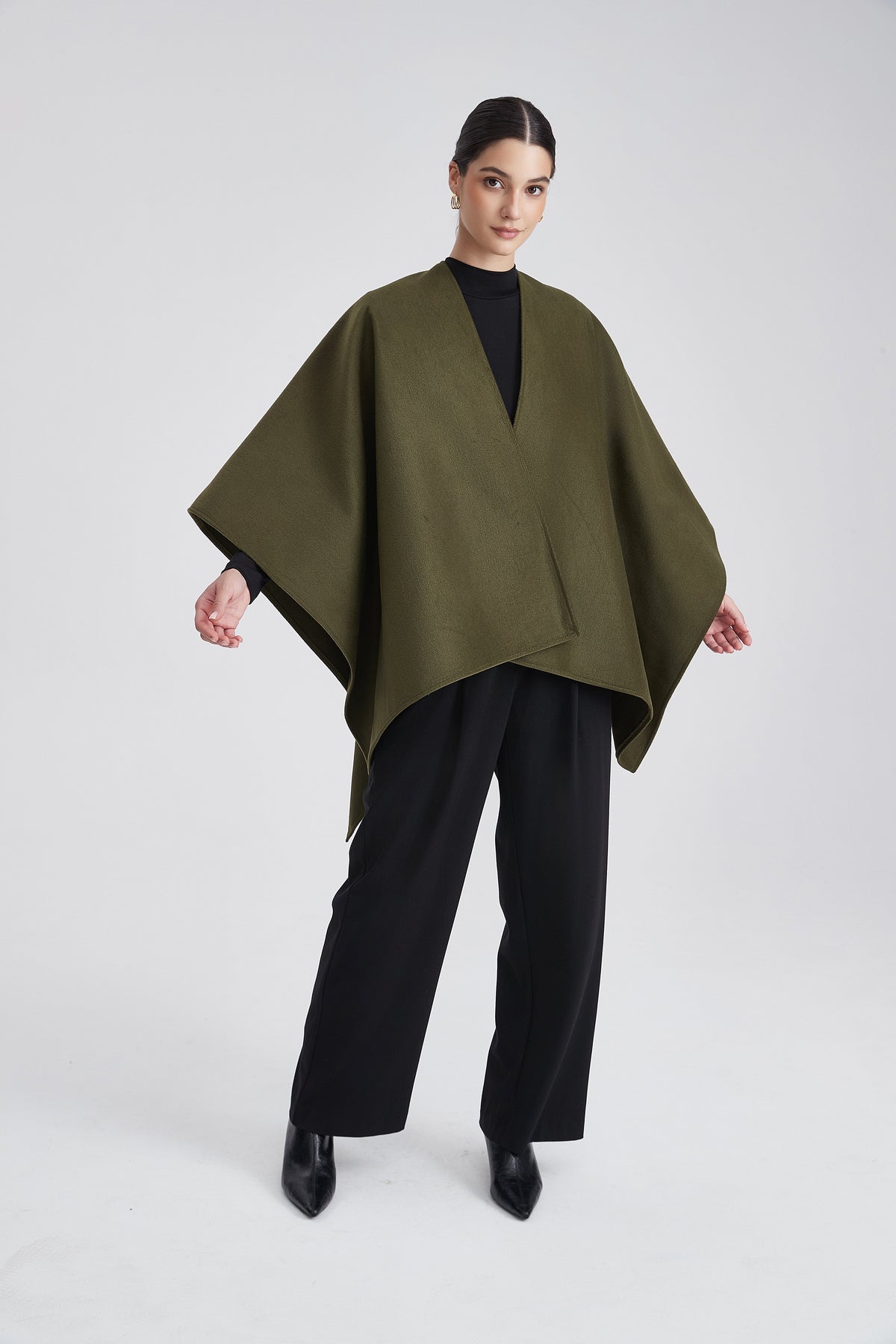 Short Plain Poncho