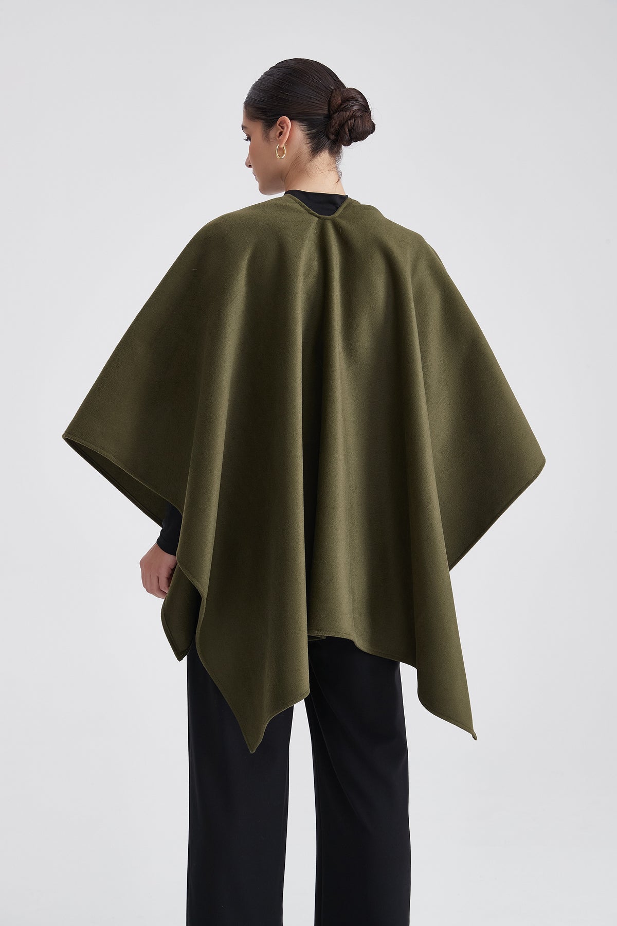 Short Plain Poncho