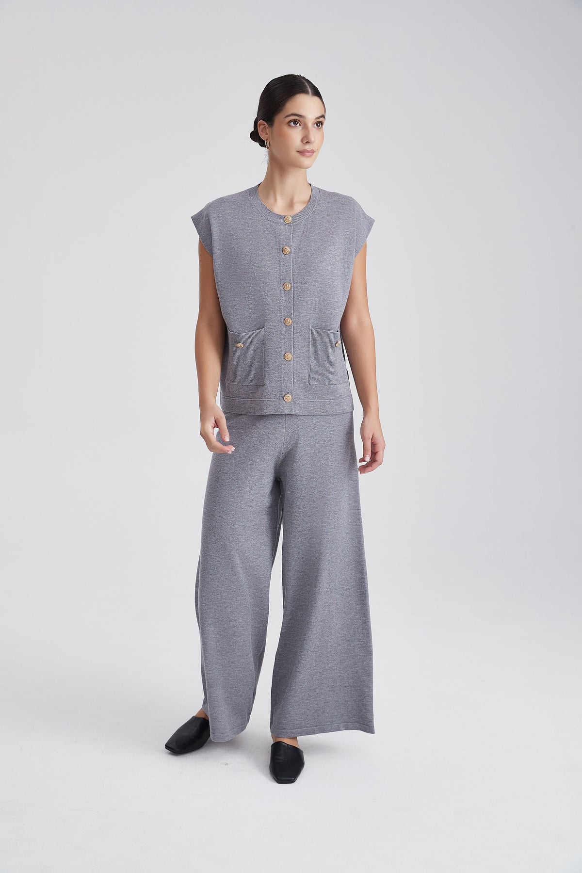 Short-Sleeve Top with Front Pockets