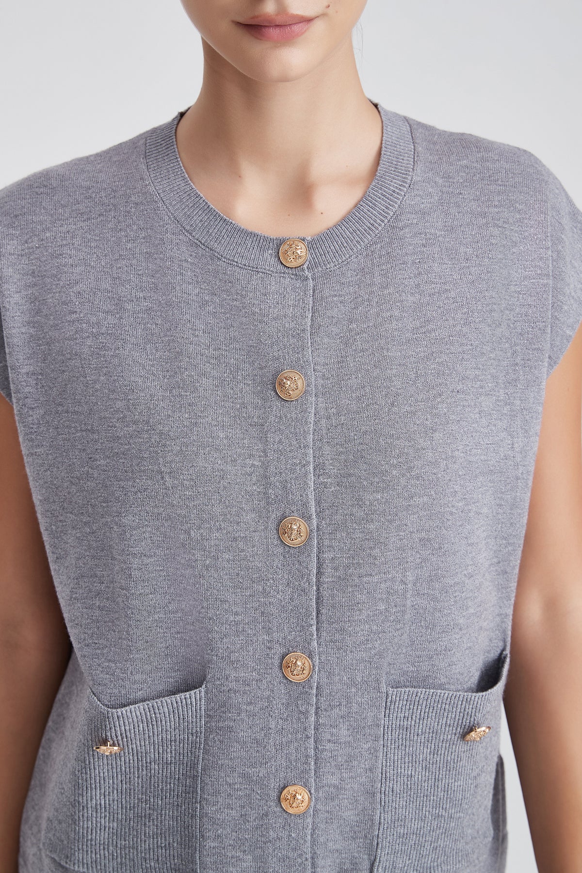 Short-Sleeve Top with Front Pockets