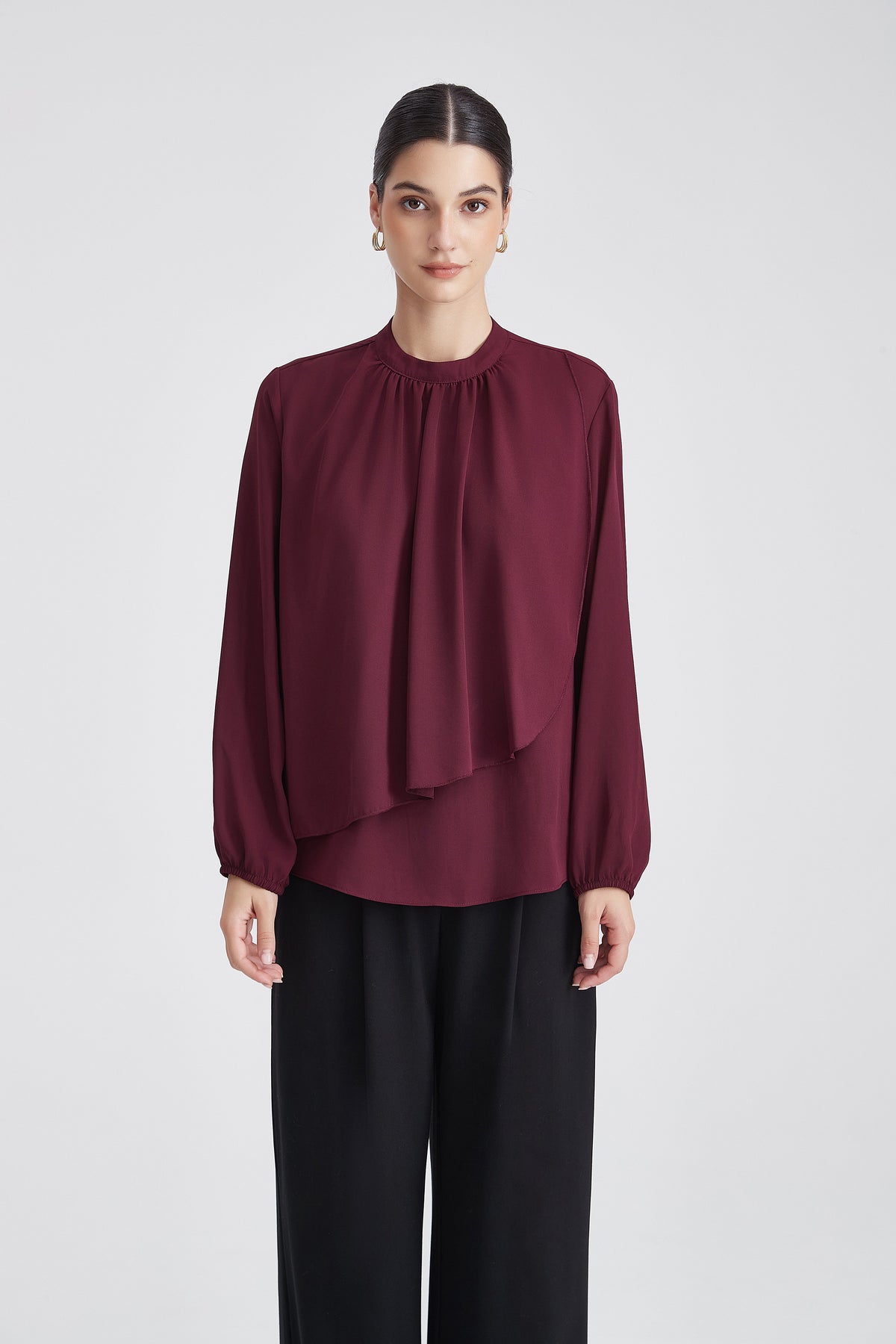 Plain Long-Sleeve Top