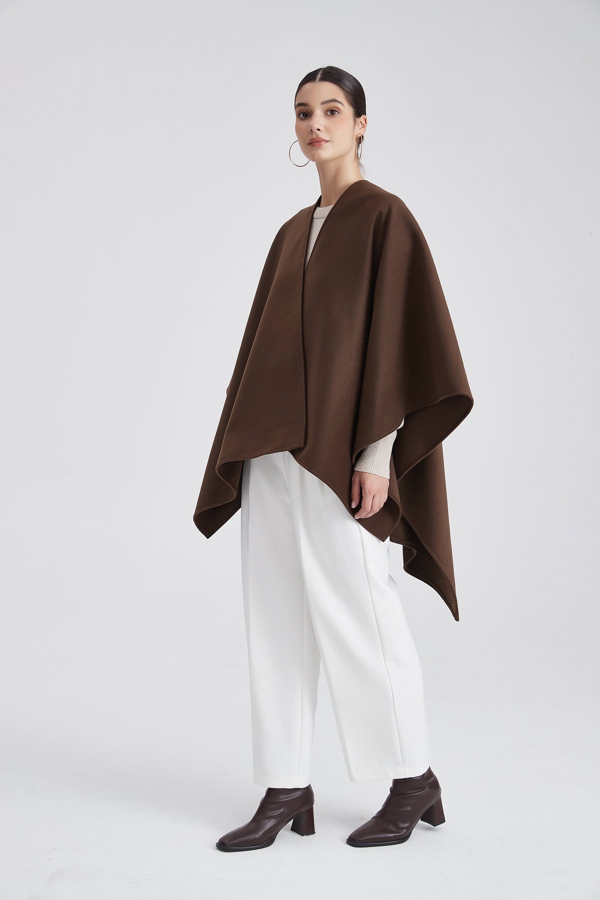 Short Plain Poncho