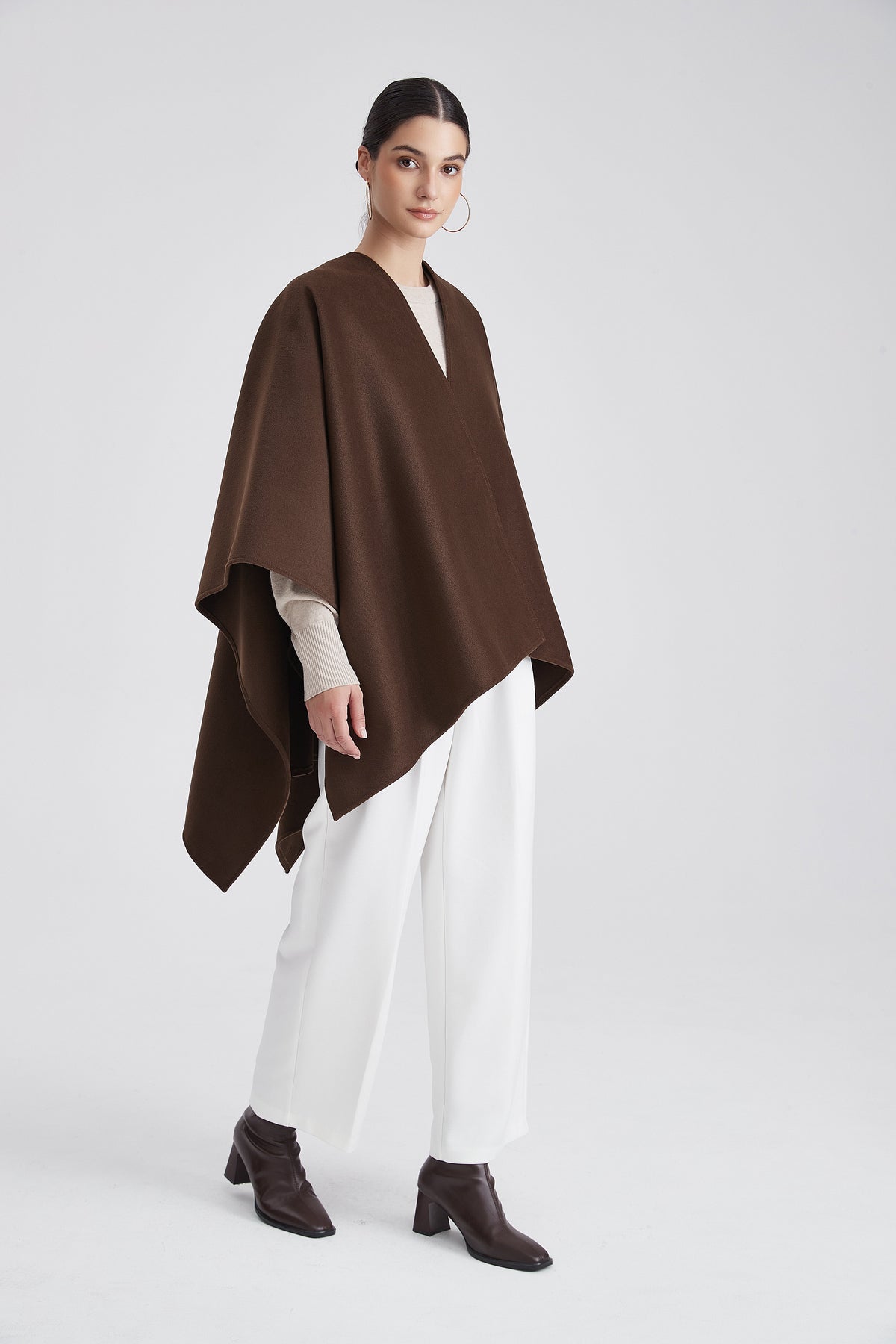 Short Plain Poncho