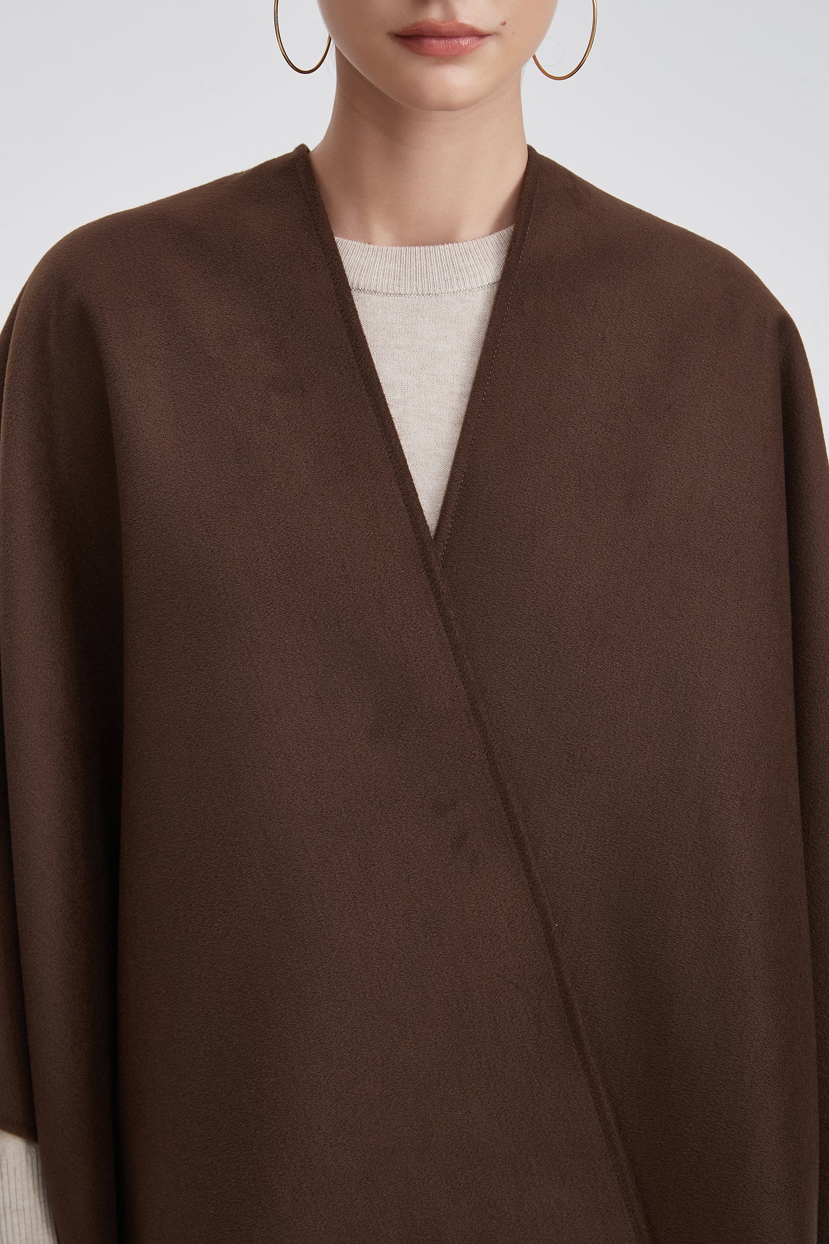 Short Plain Poncho