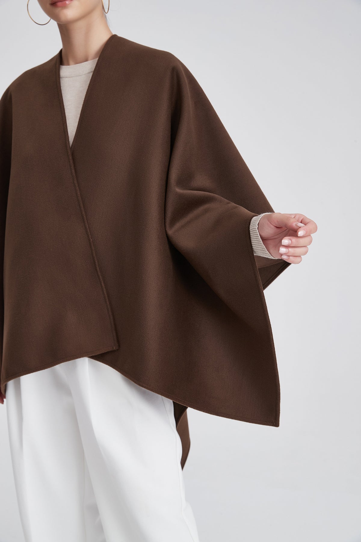 Short Plain Poncho