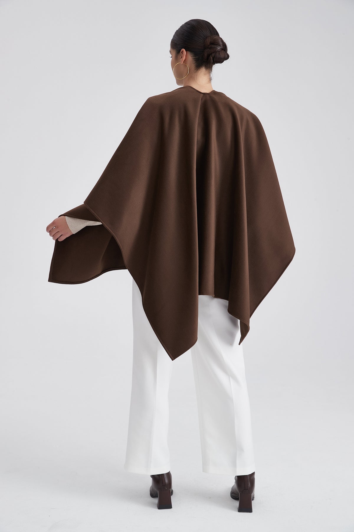 Short Plain Poncho