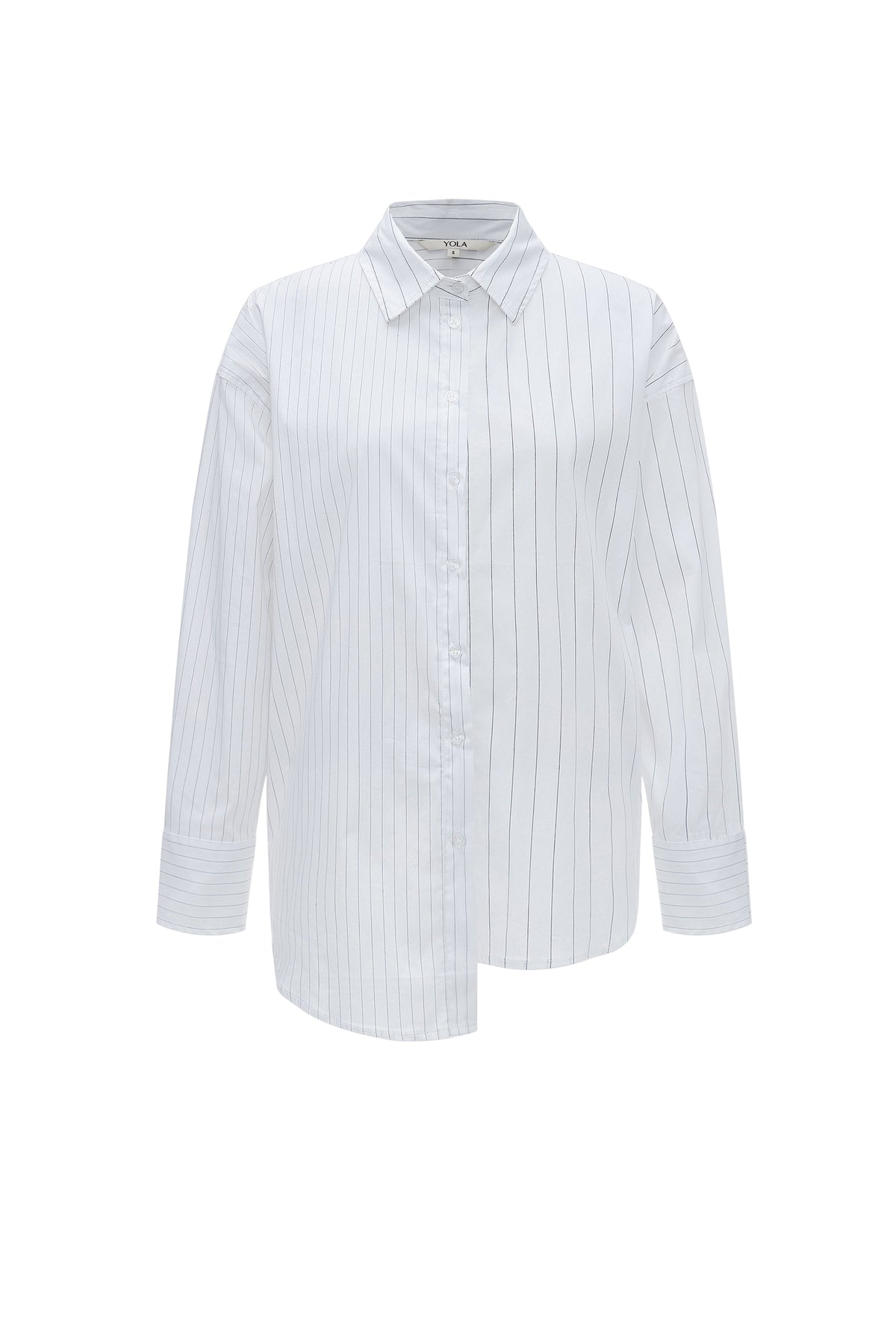 Longitudinal Striped Long-Sleeve Shirt