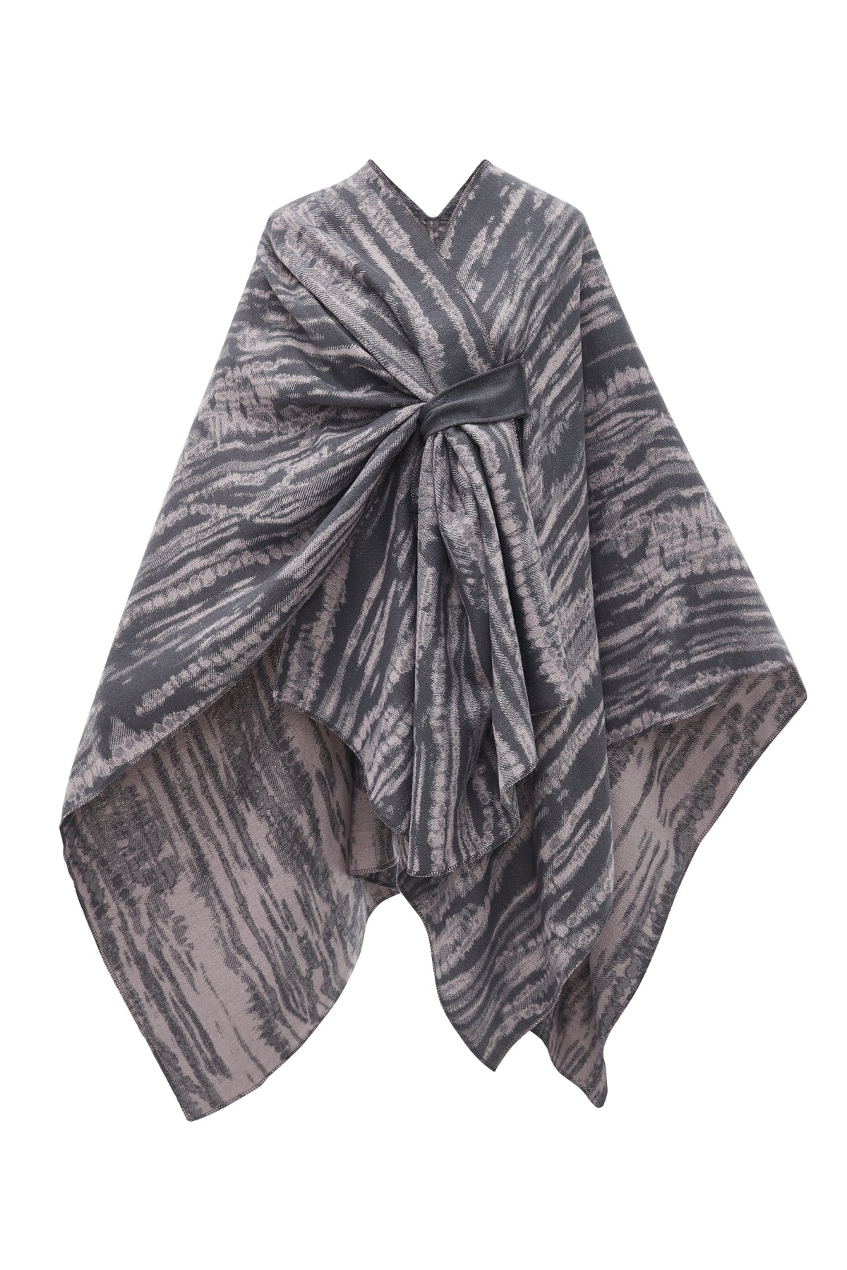 Long Striped Poncho