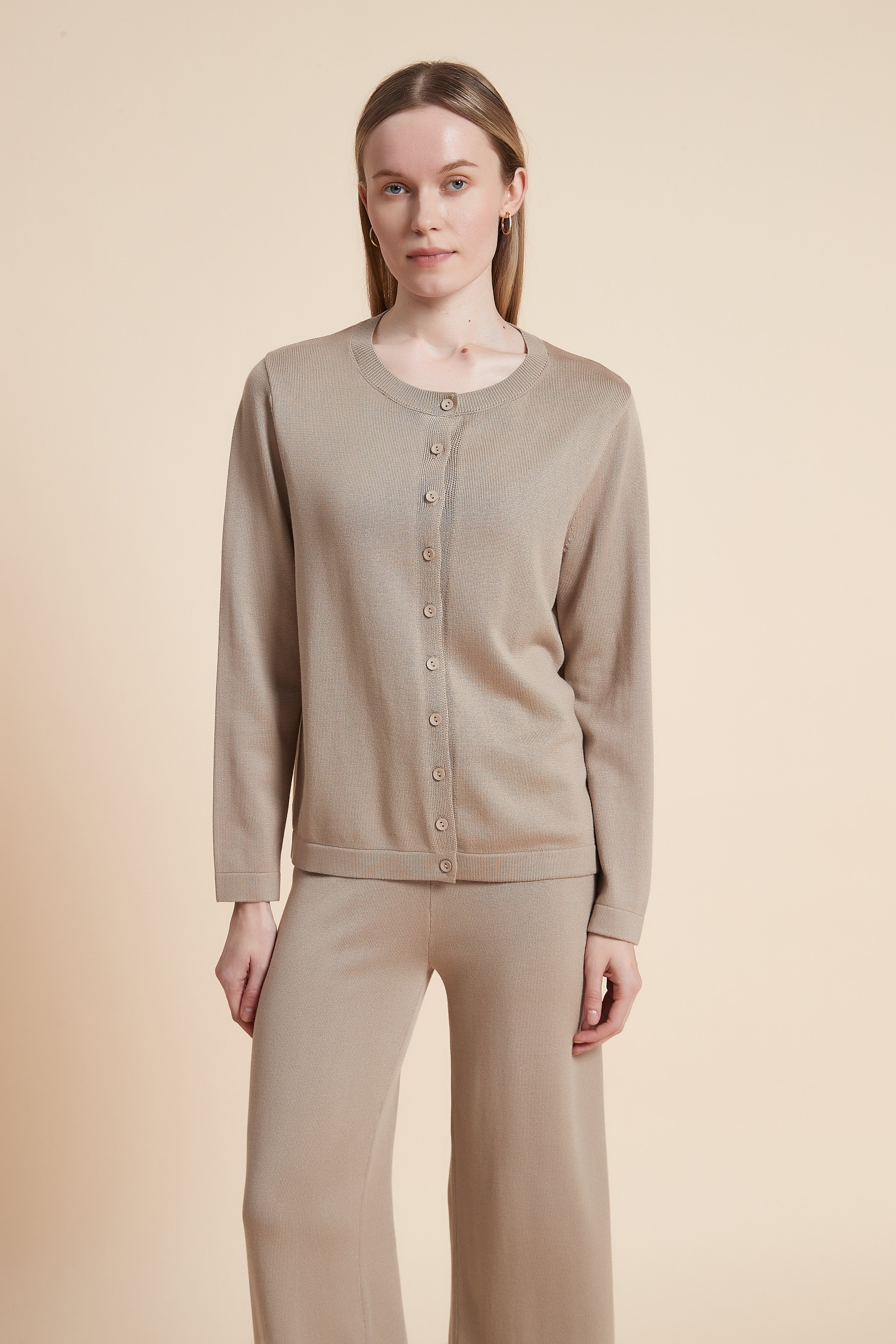 Long sleeve solid cardigan