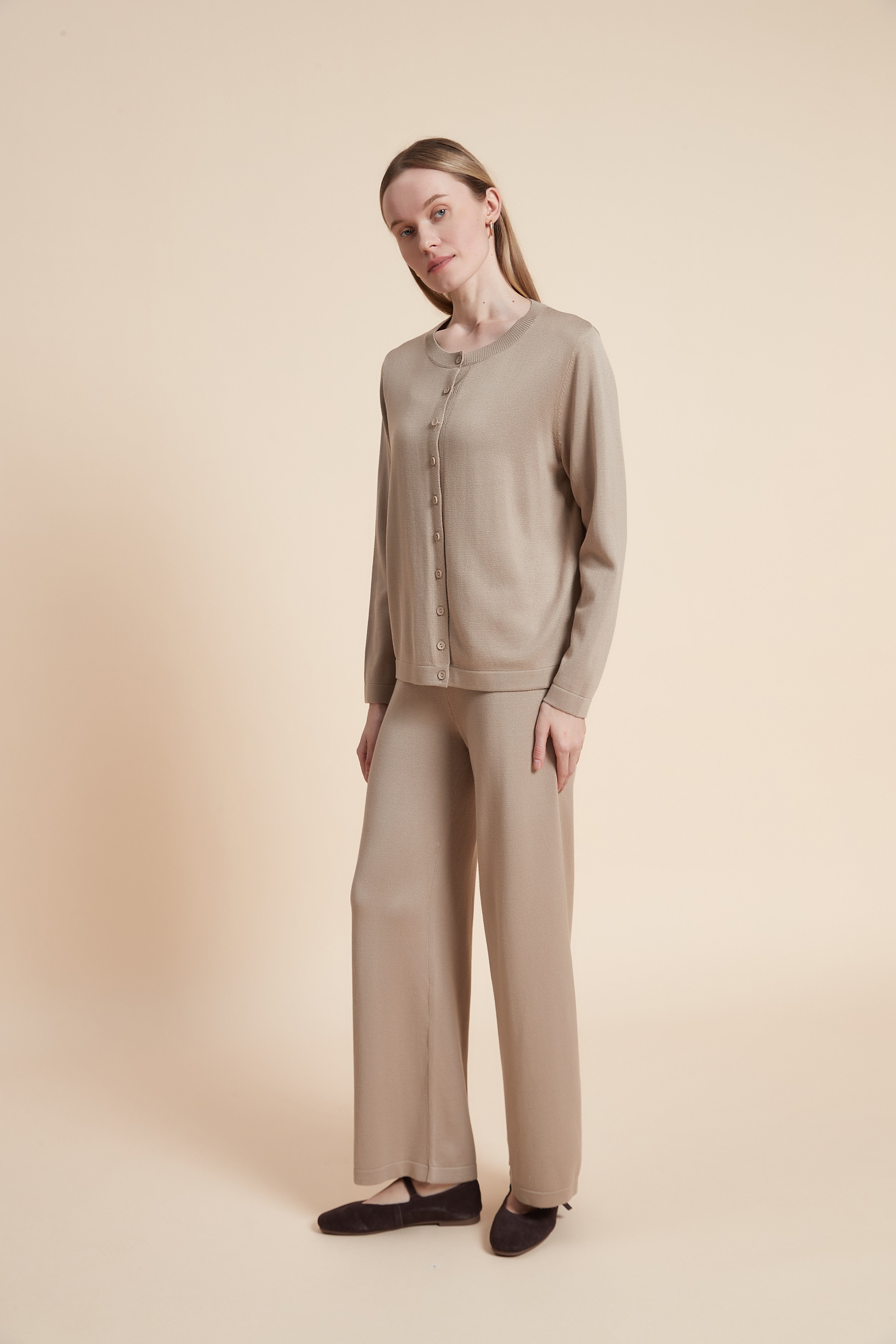 Long sleeve solid cardigan