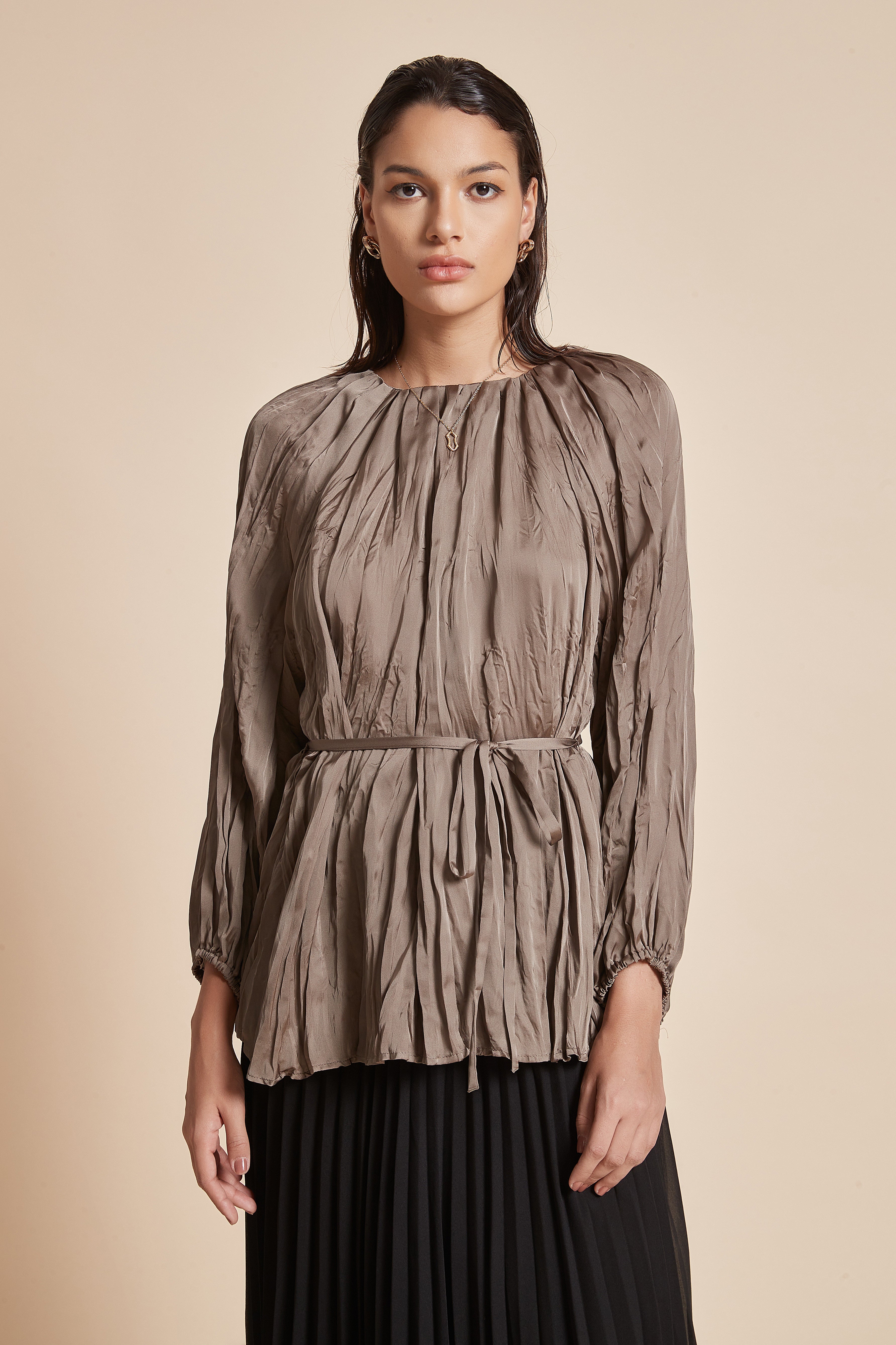 Long Blouse with Long Sleeves