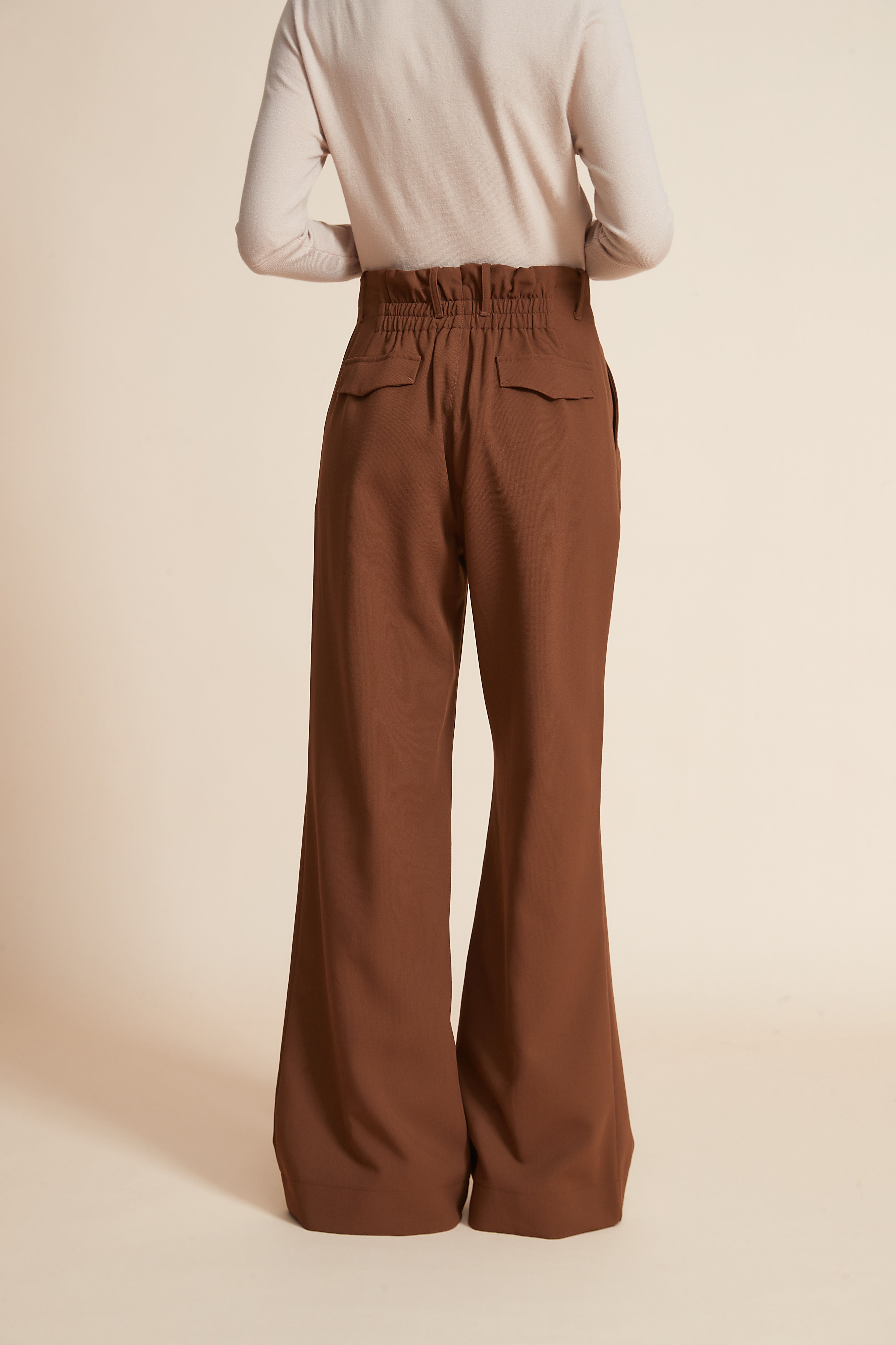 Long Plain Wide-Leg Pants