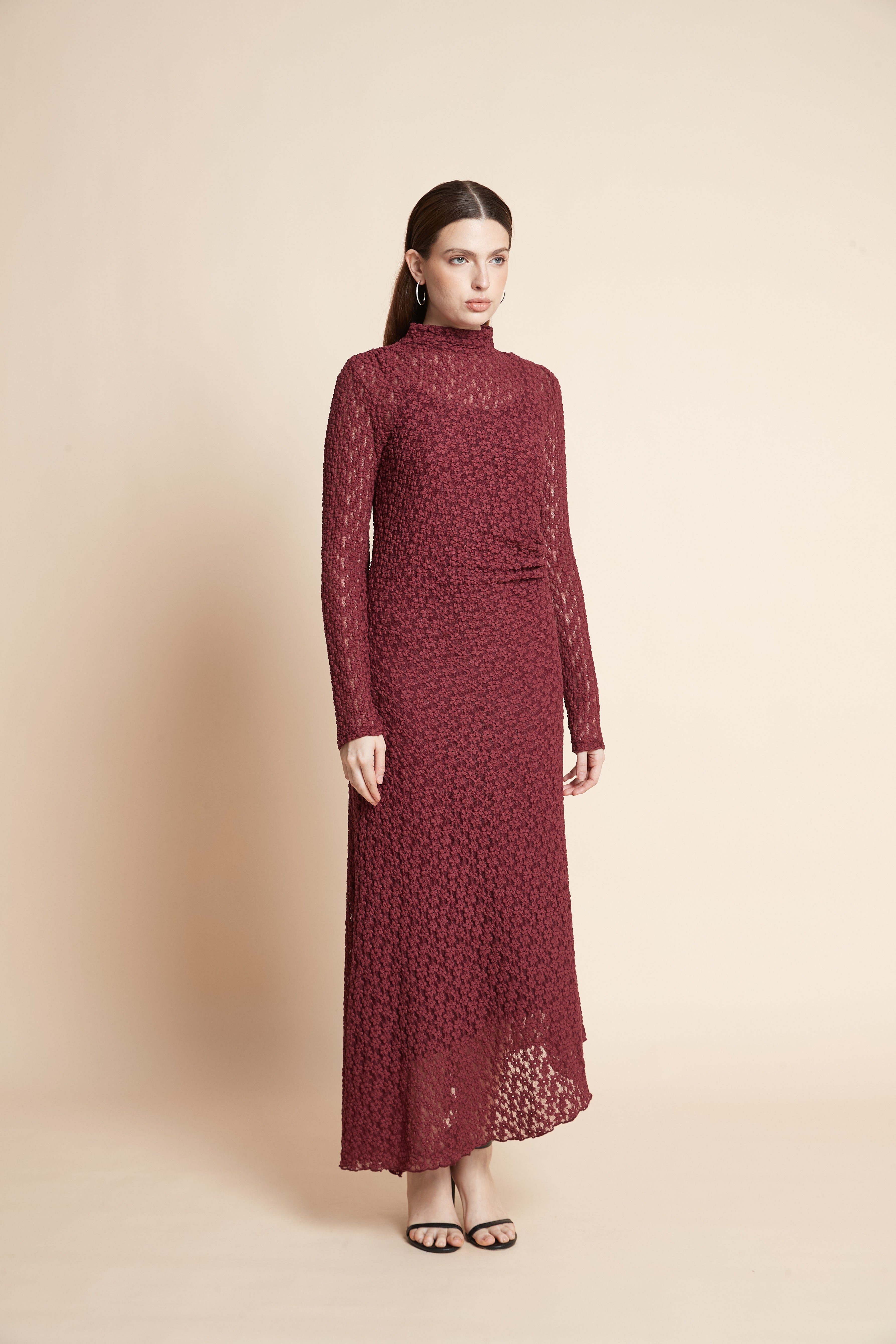 Long Sleeve V-Neck Dress