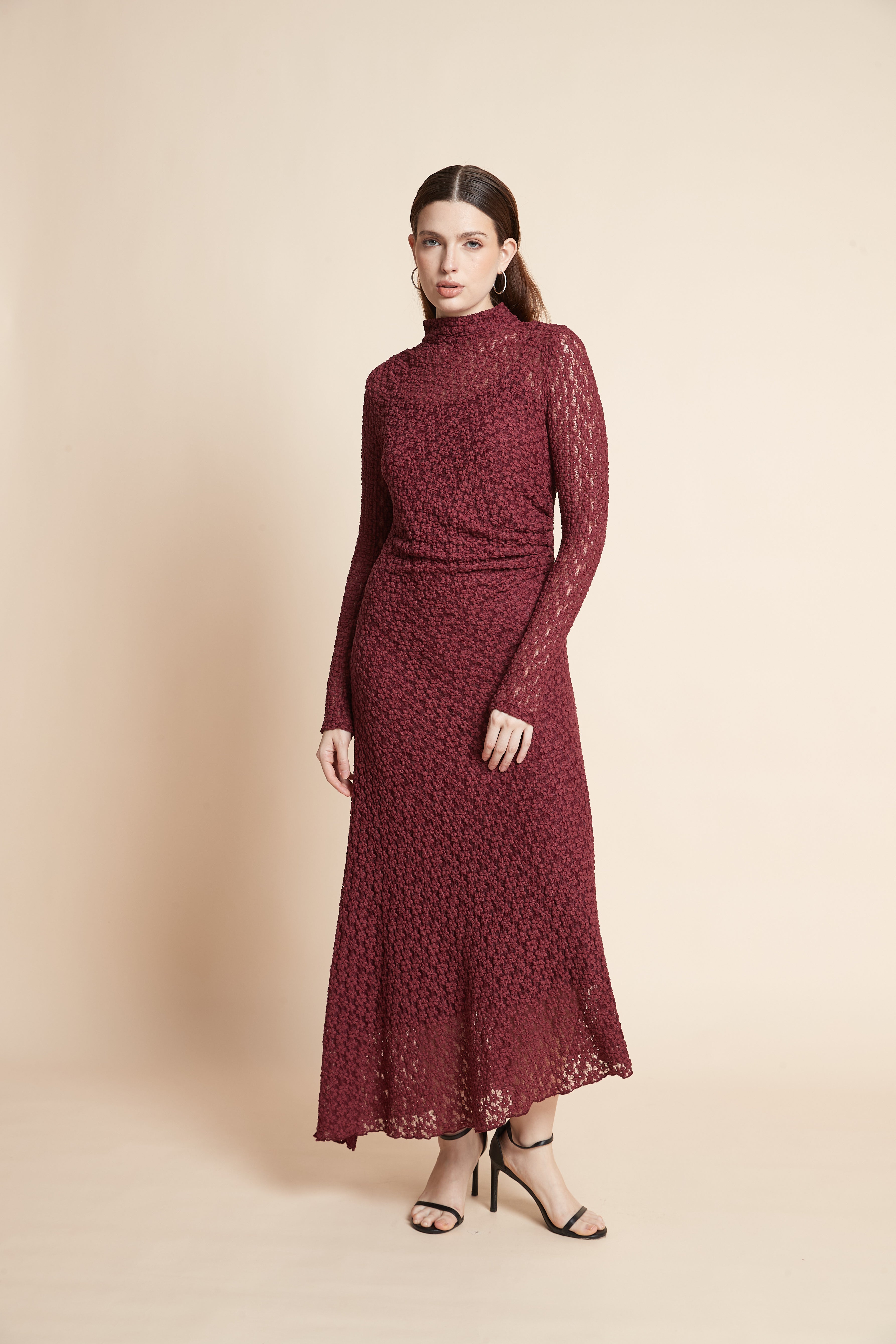Long Sleeve V-Neck Dress