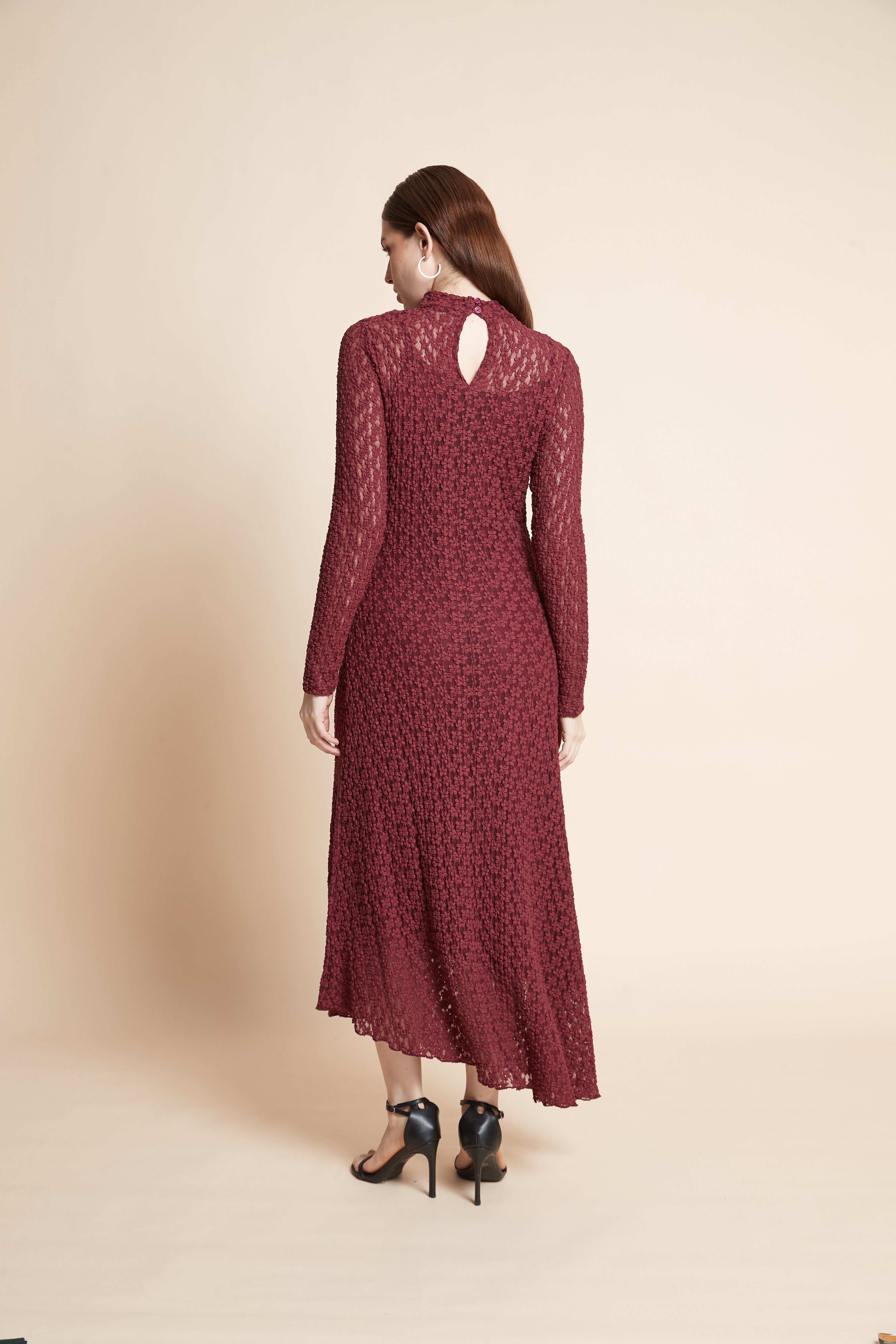 Long Sleeve V-Neck Dress
