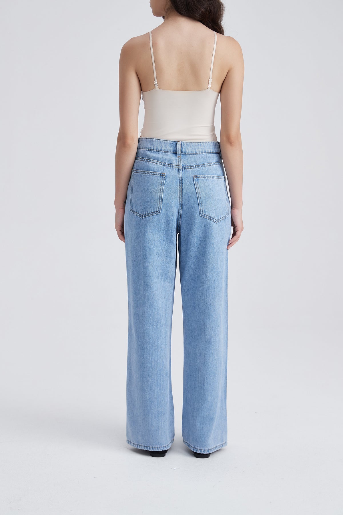 Wide-Leg Long Trousers