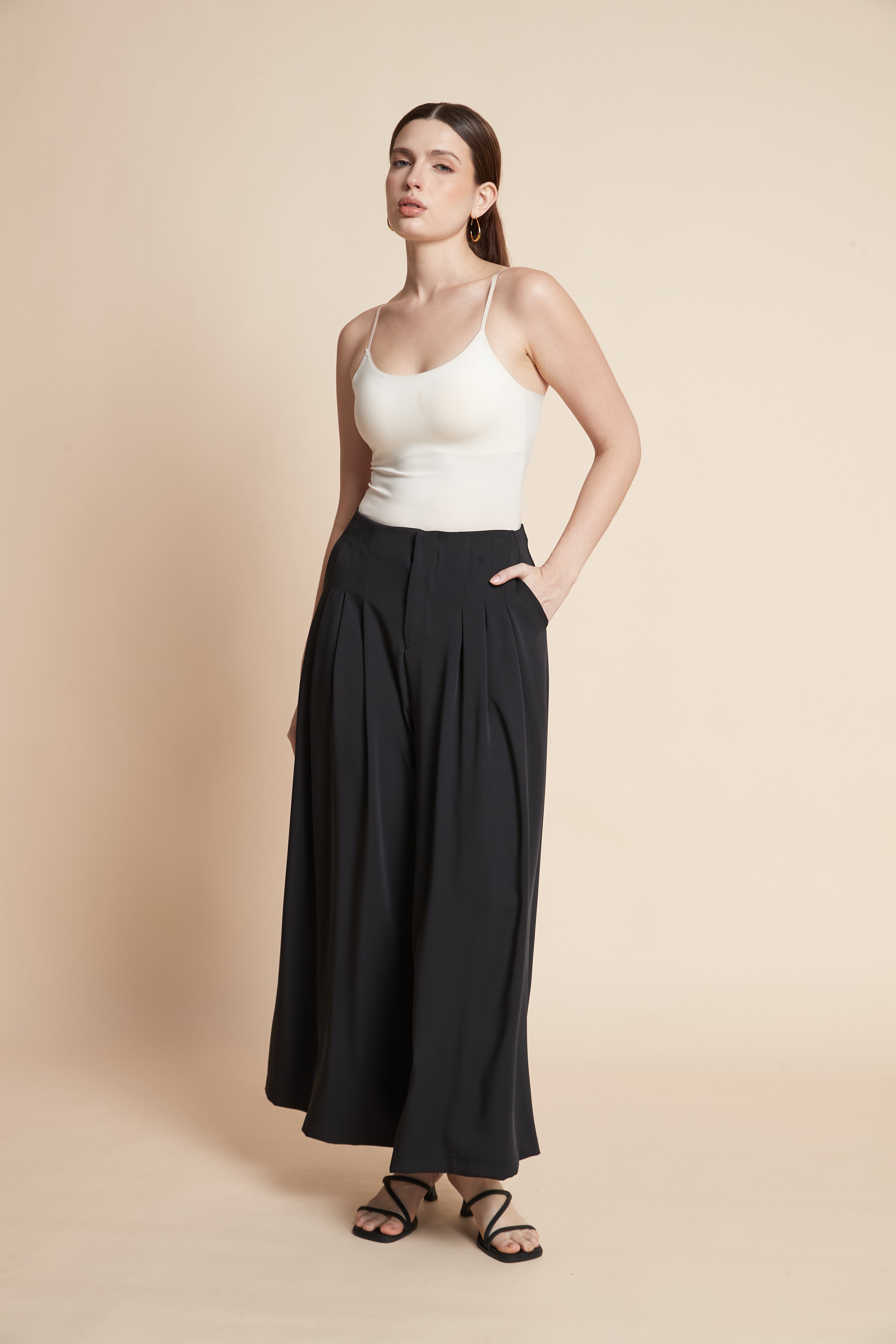 Plain Long Skort