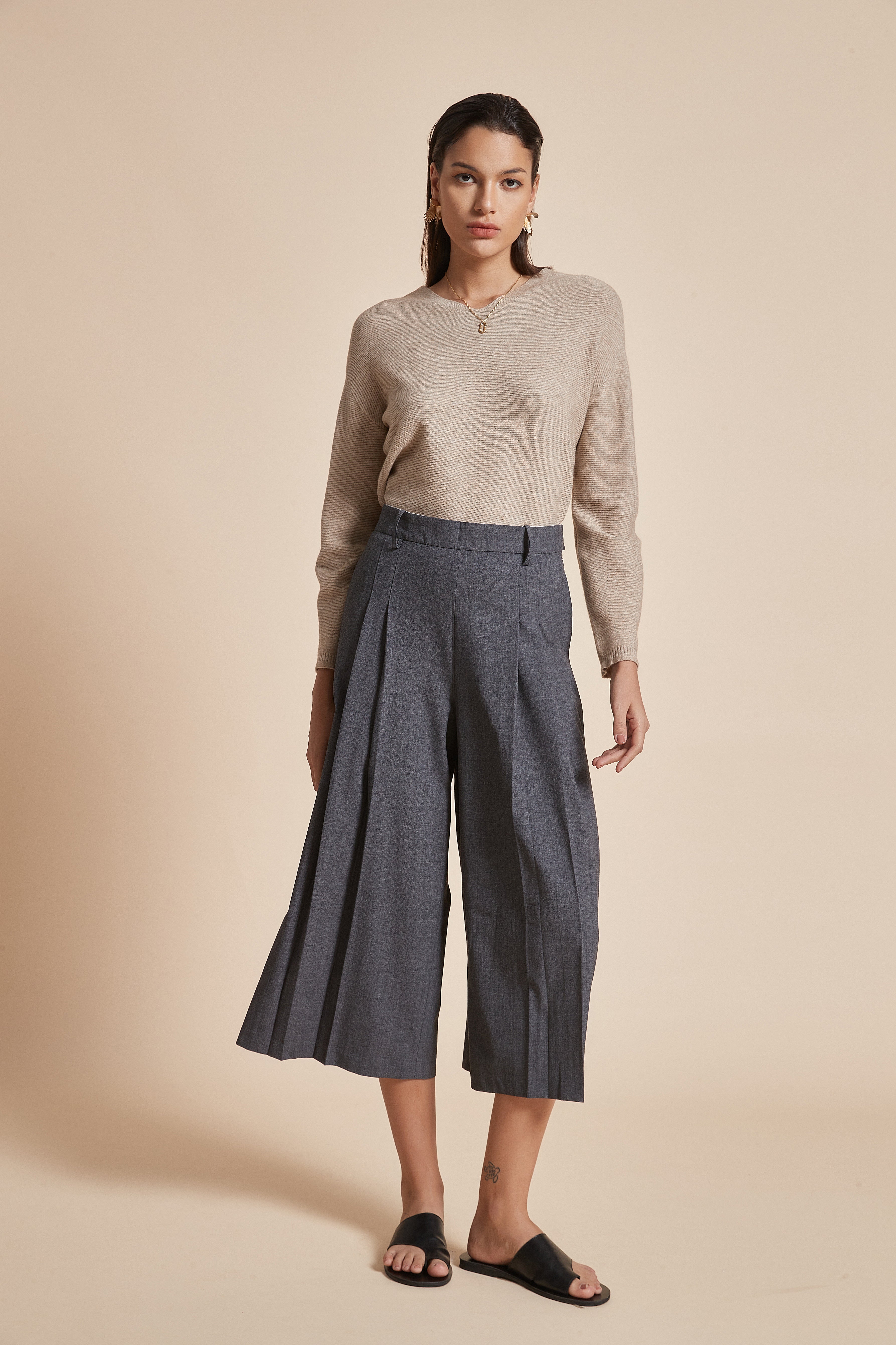 Yola Wide Midi Pants