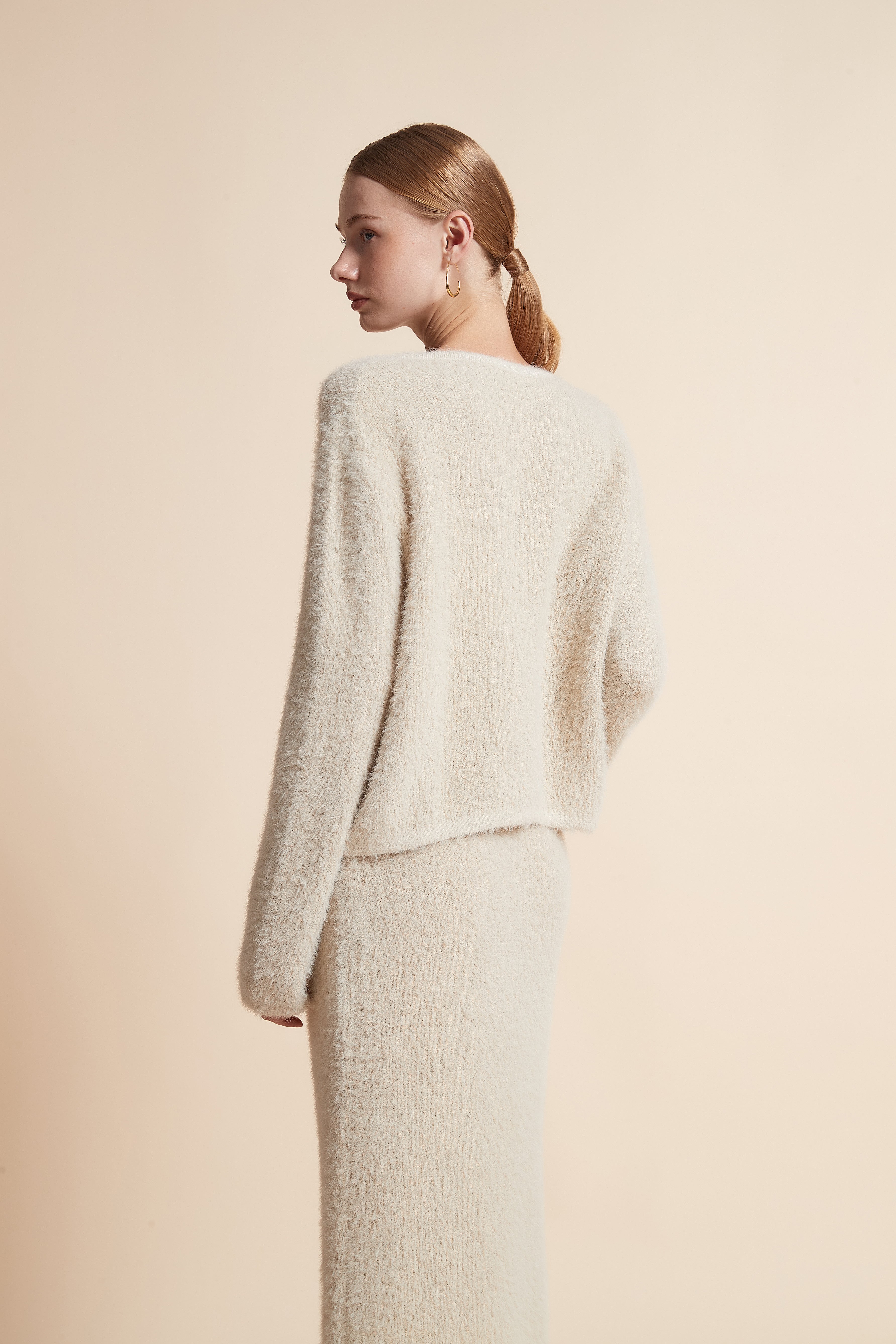 Solid Fur Cardigan