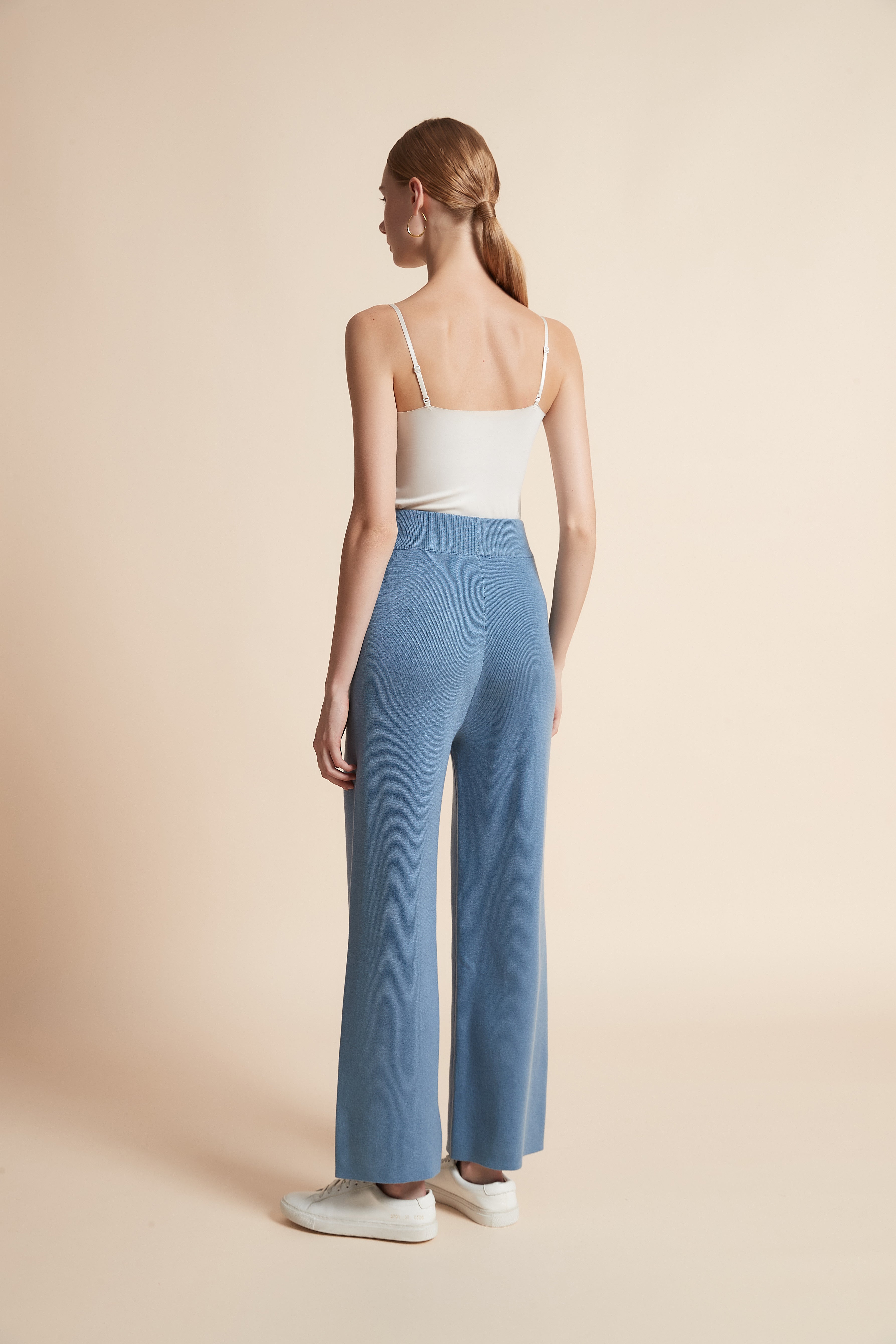 Solid Wide-Leg Pants