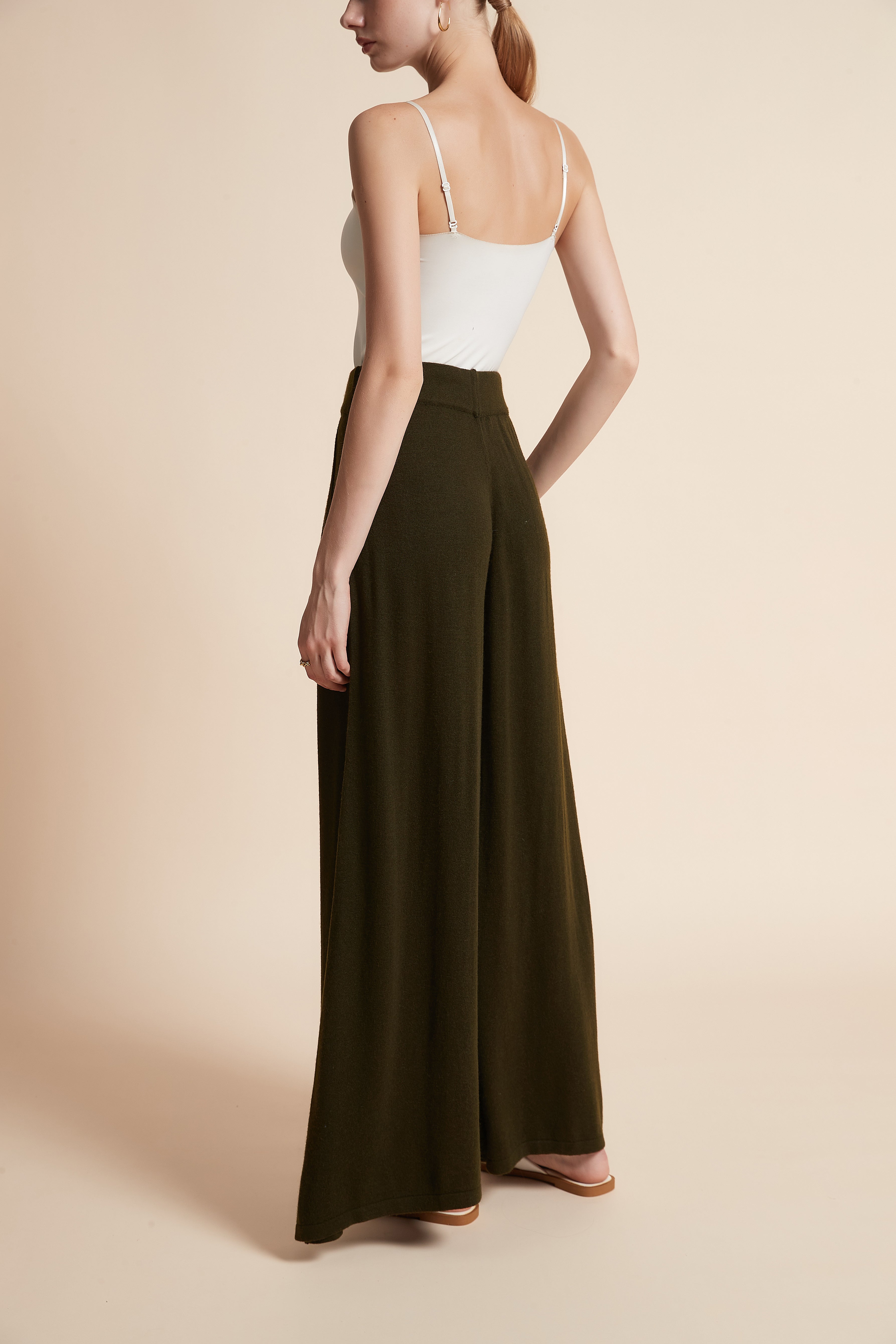 Wide-Leg Pants with Pockets