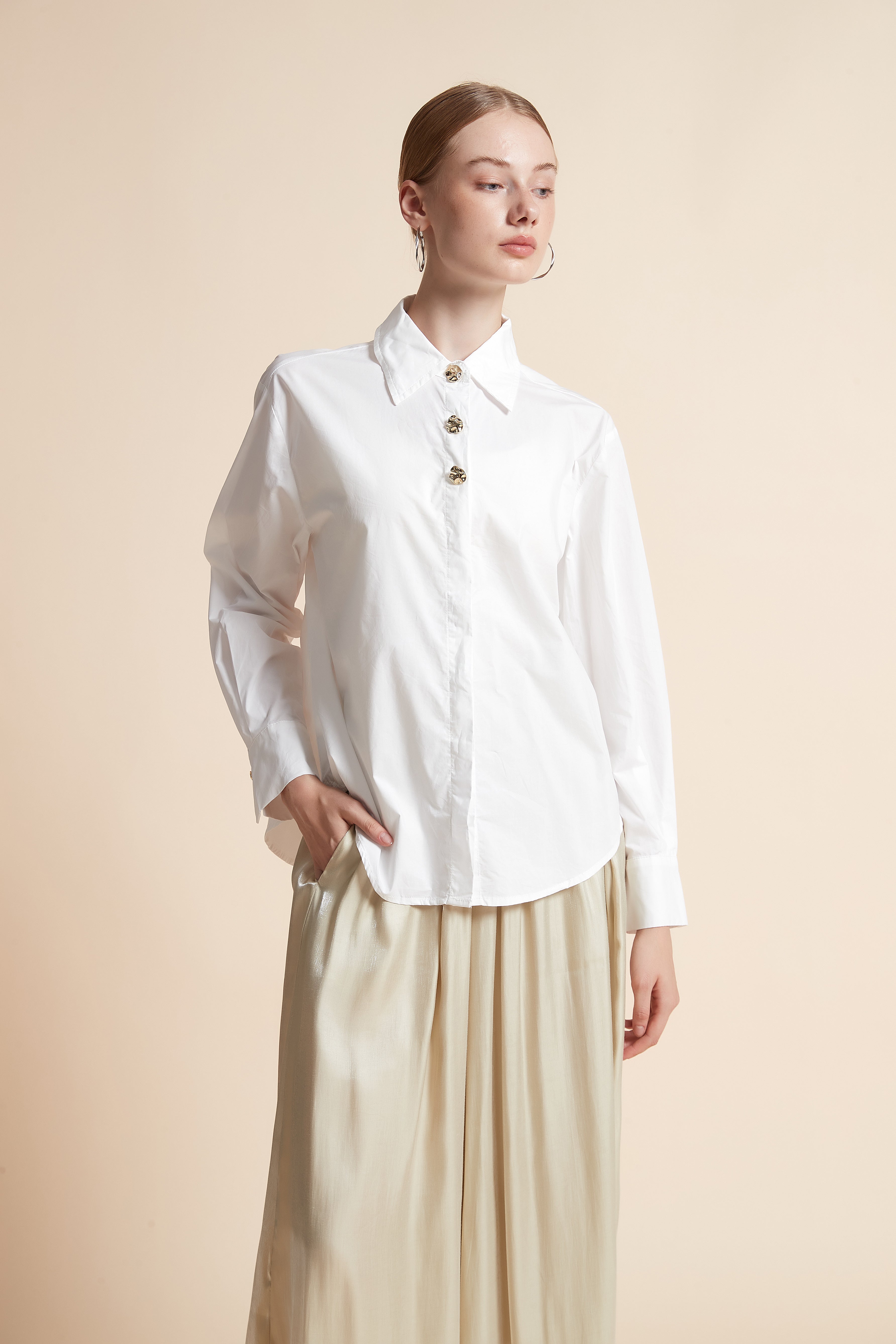 Solid Long-Sleeve Top