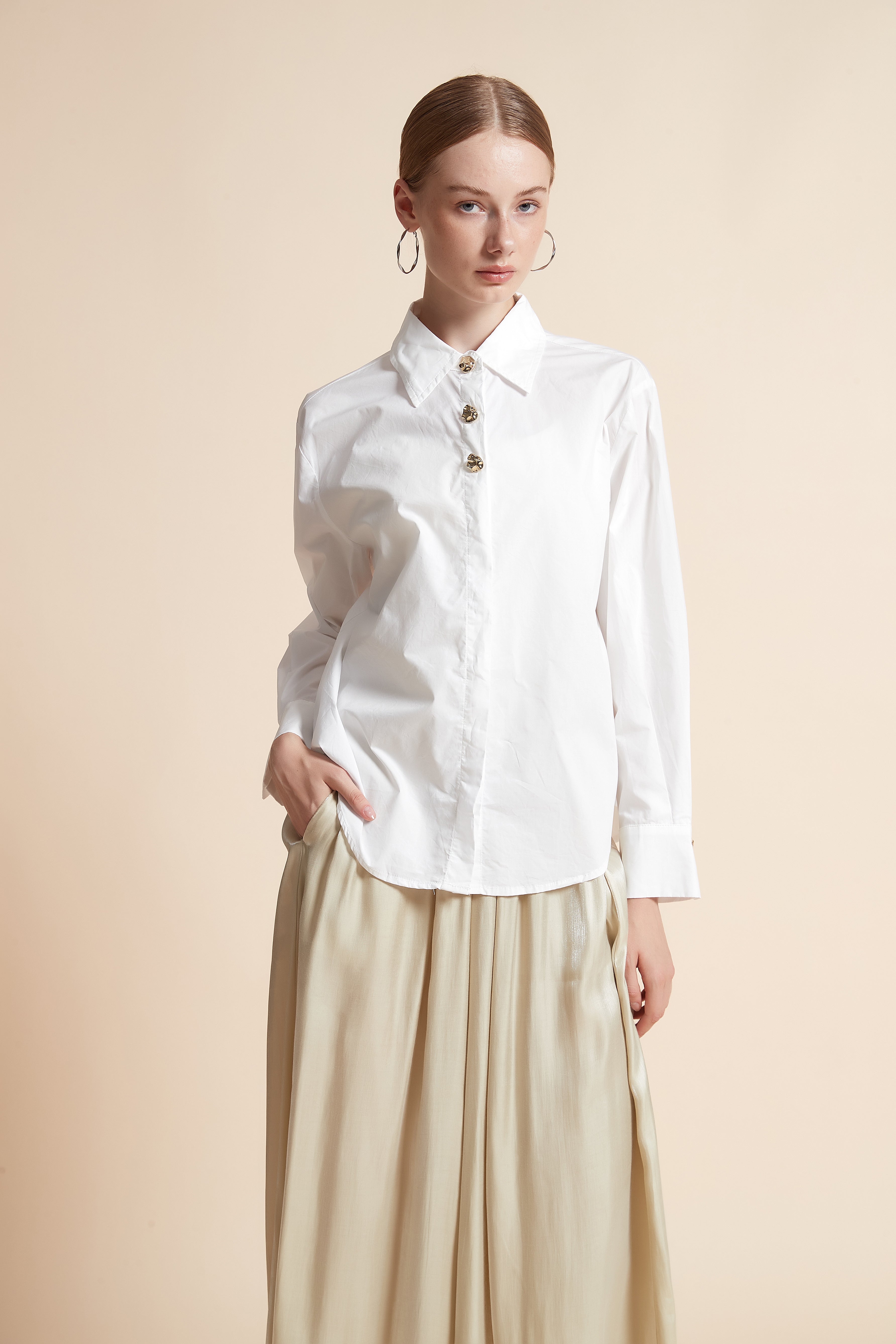 Solid Long-Sleeve Top