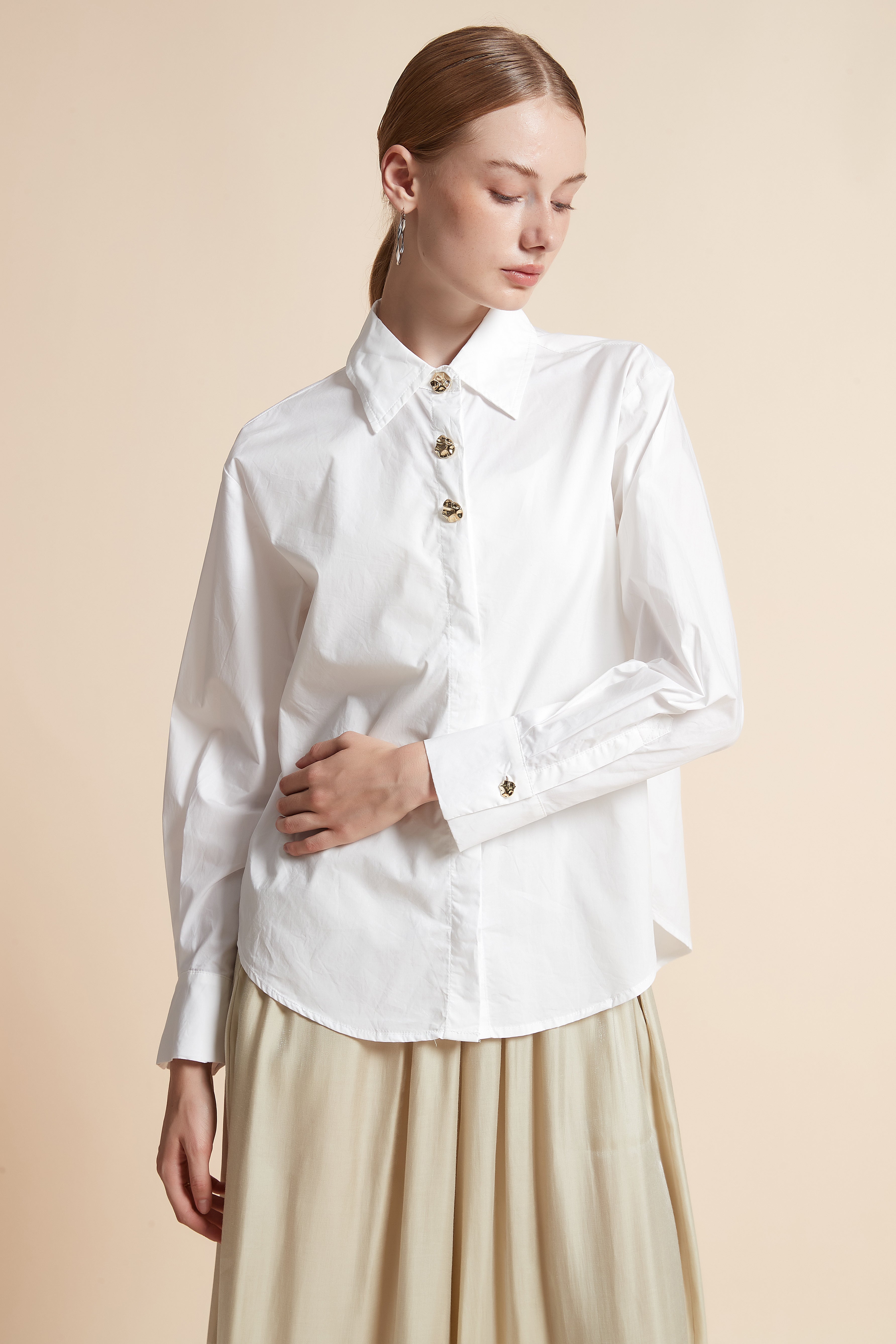 Solid Long-Sleeve Top