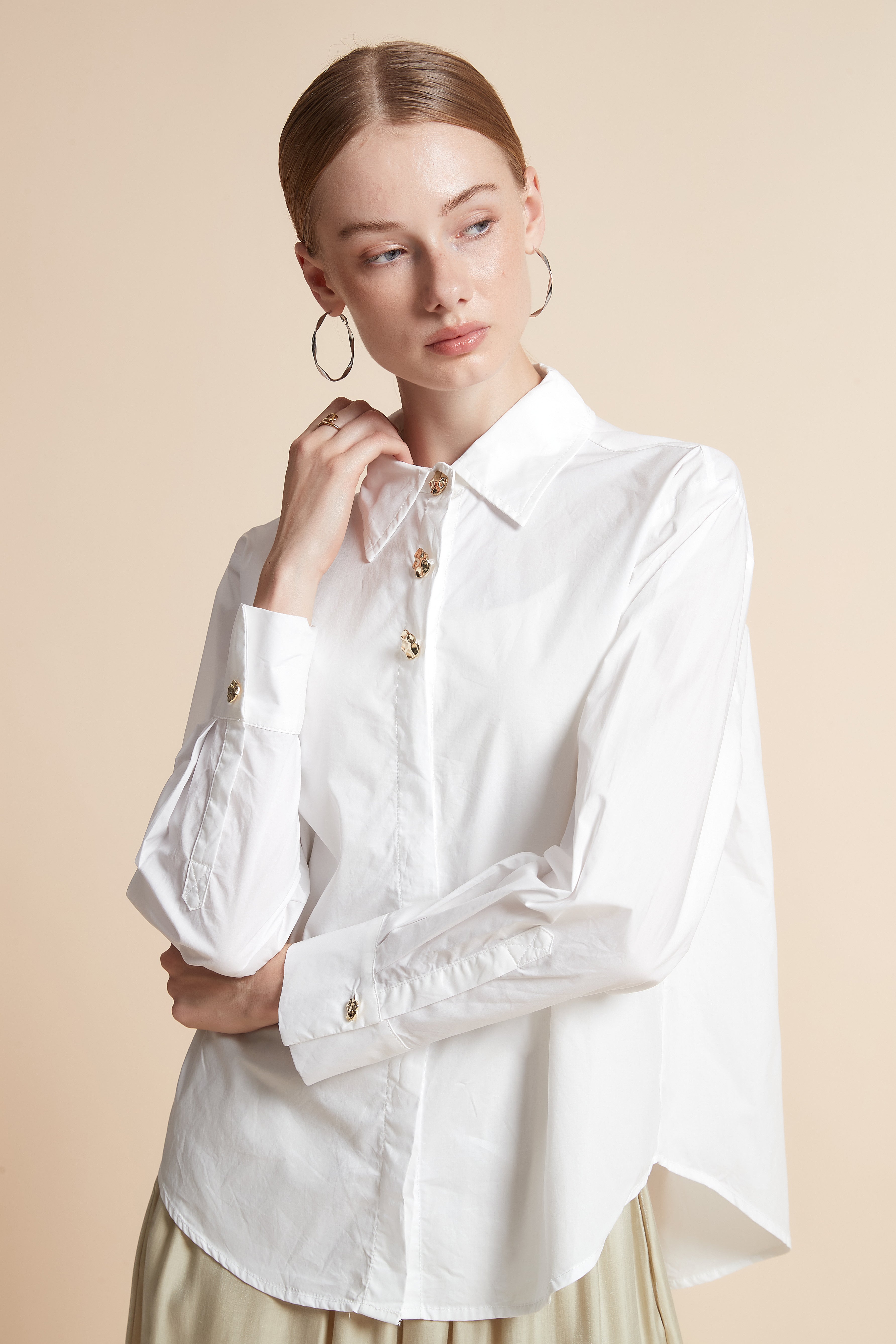 Solid Long-Sleeve Top