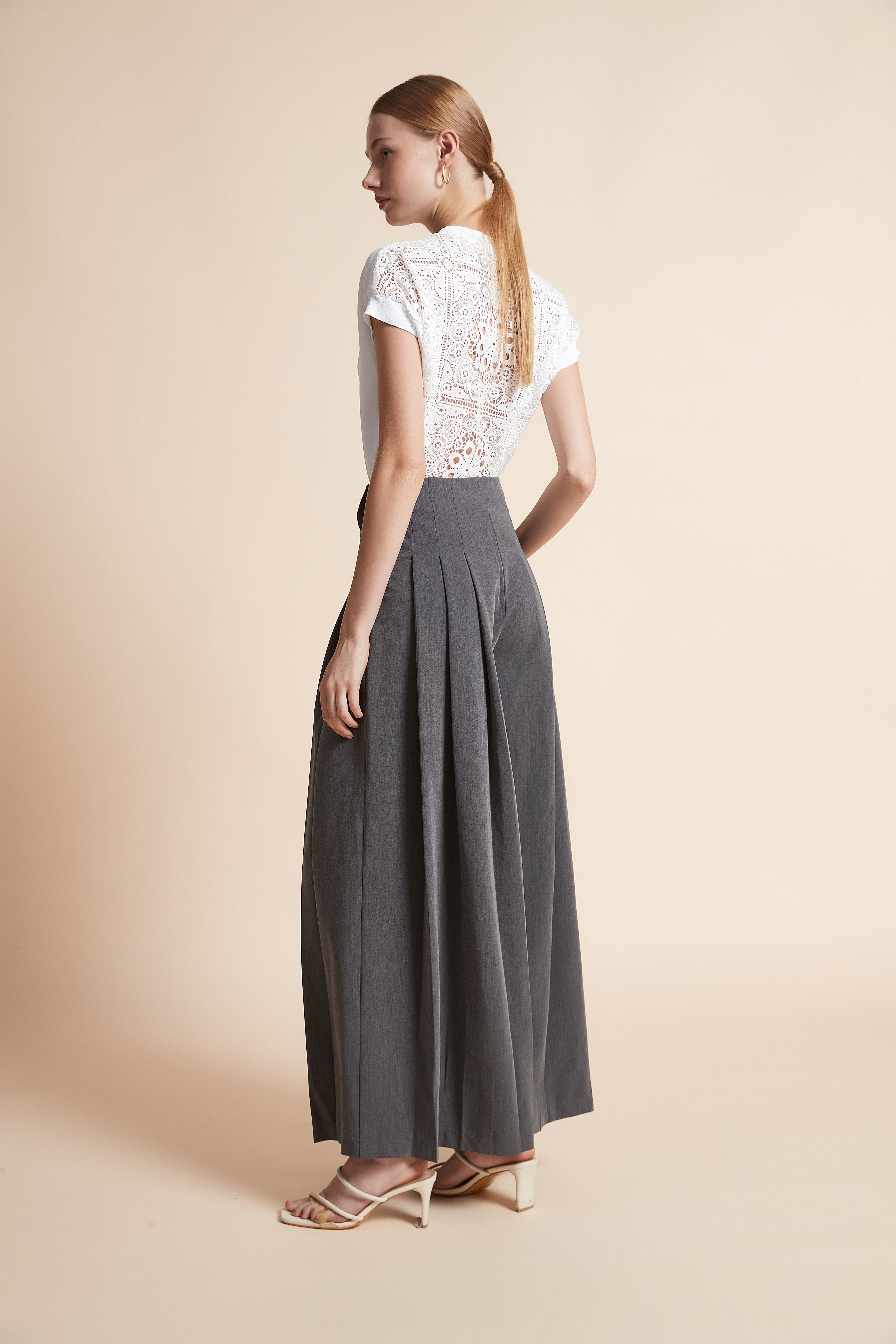 Wide-Leg Long Pants