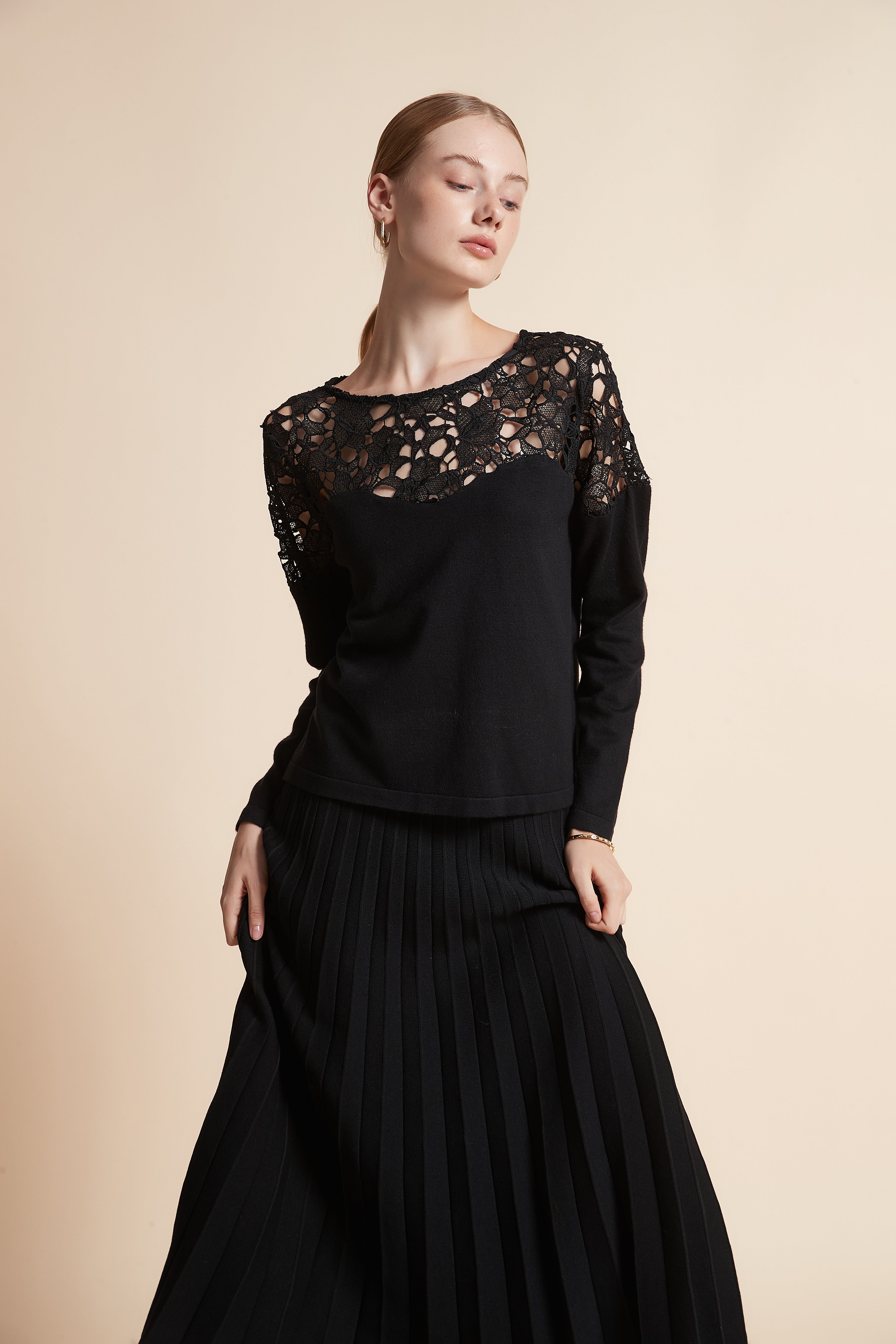 Embroidered Knit Sweater