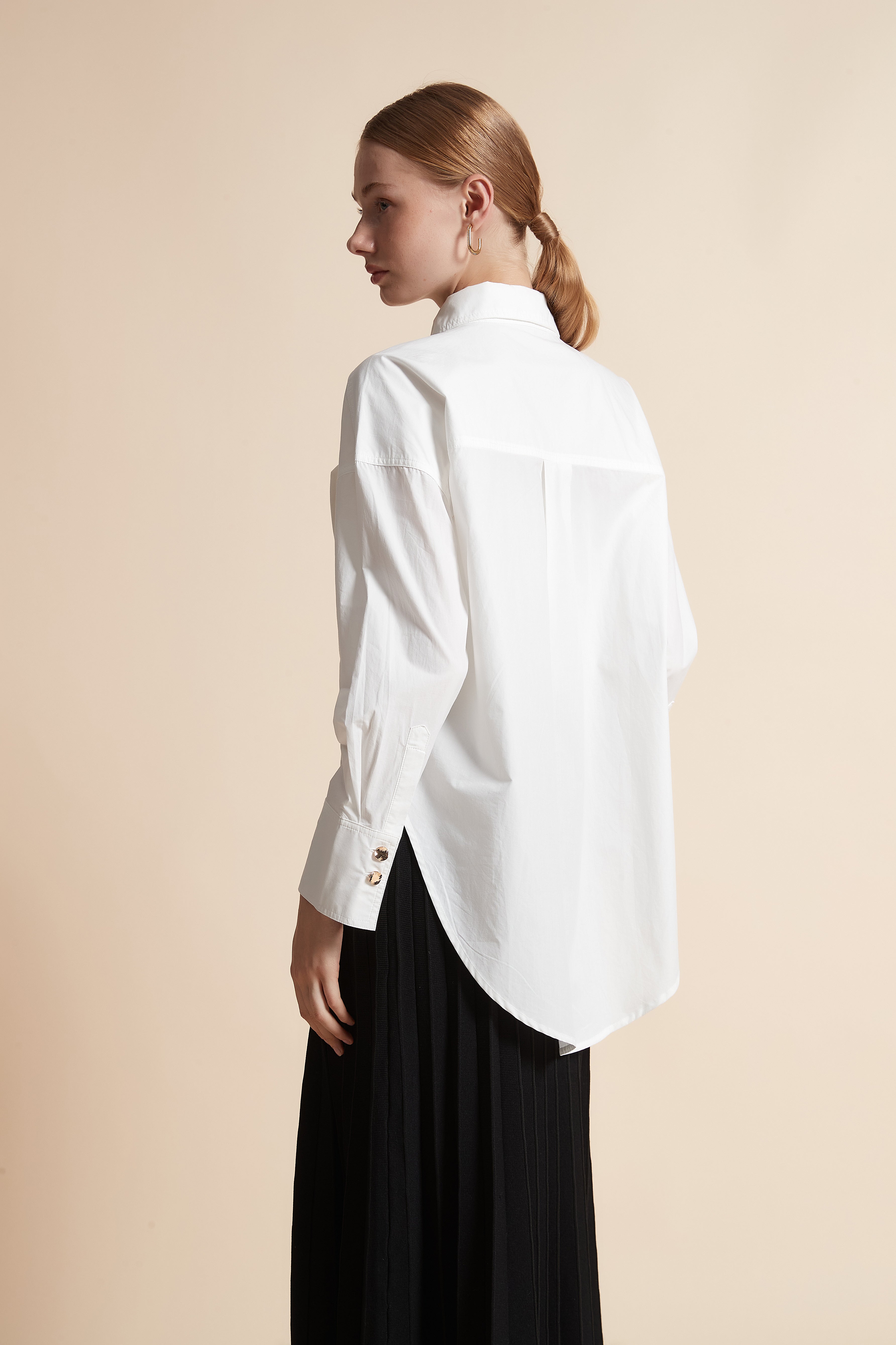 Long-Sleeve Strappy Top