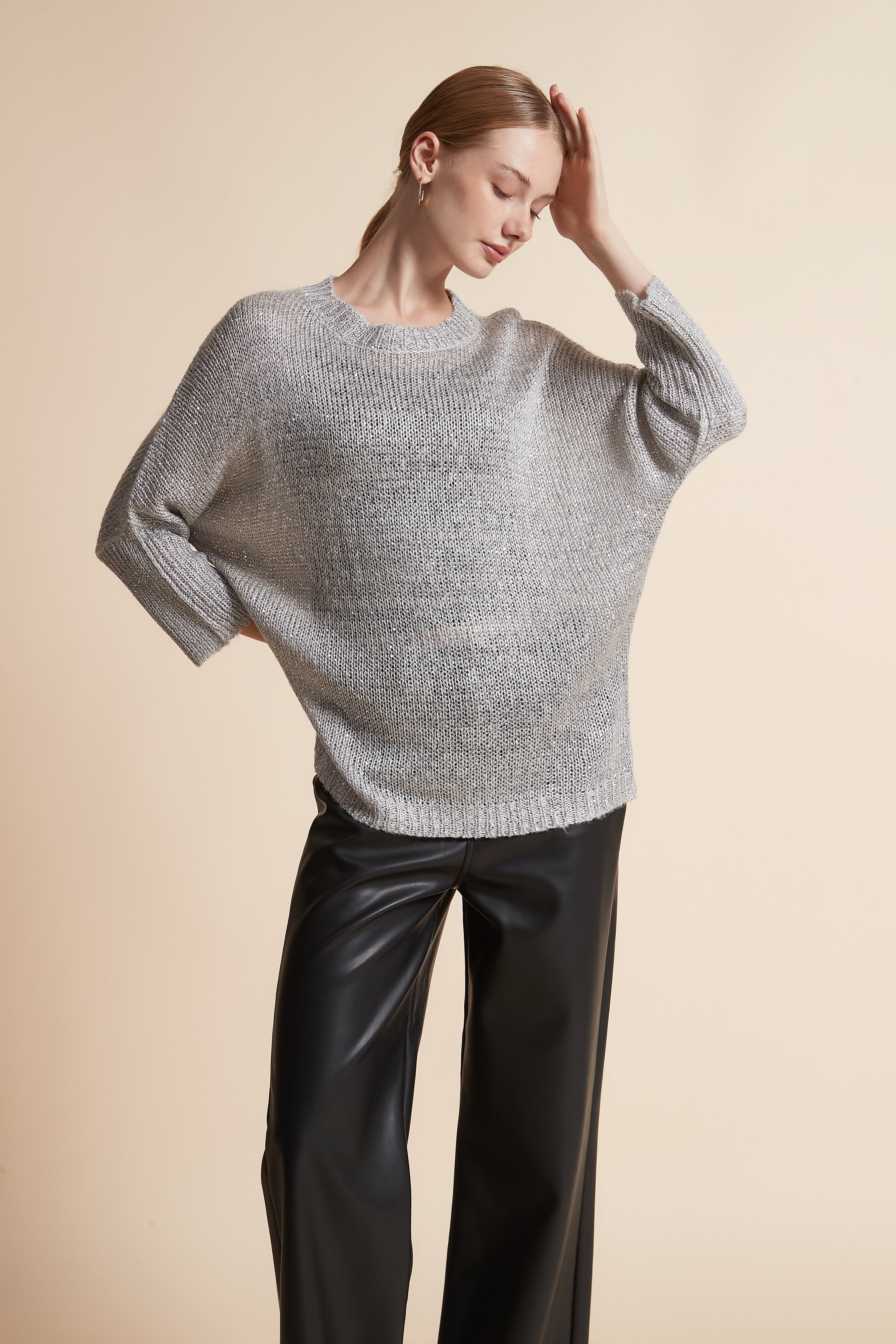 Long-Sleeve Jacket with Shiny Accents